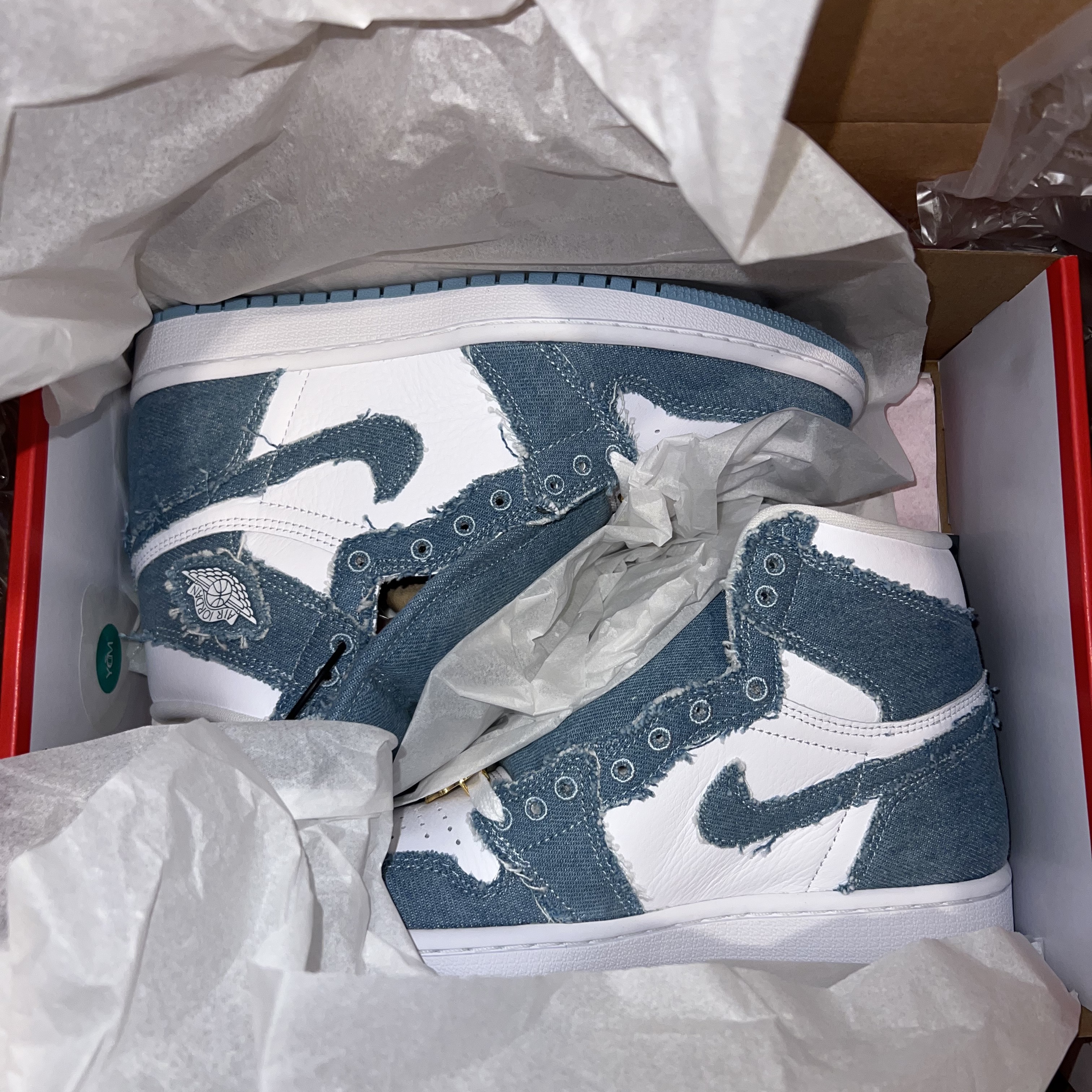 (W) Jordan 1 Retro High OG Denim 착용 스타일