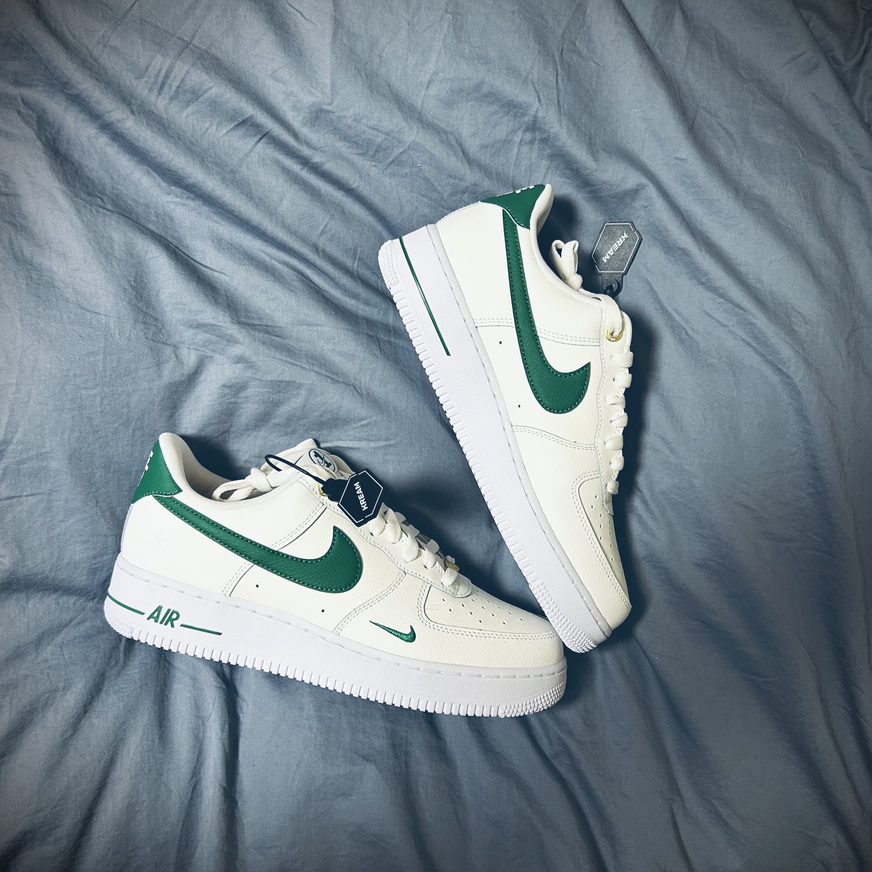 Nike Air Force 1 '07 LV8 40th Anniversary Join Forces Sail Malachite 착용 스타일