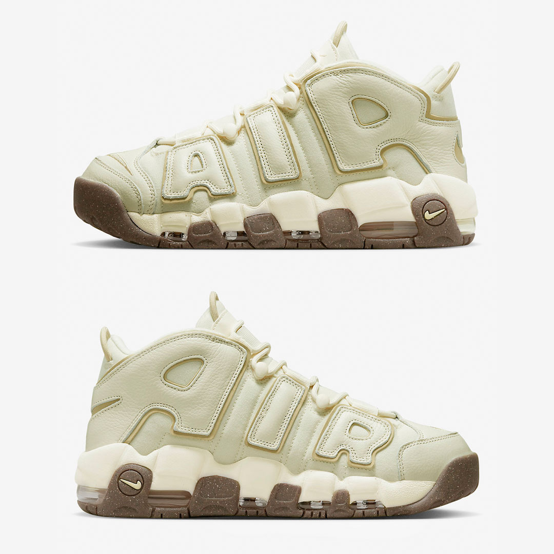 Nike Air More Uptempo Coconut Milk 착용 스타일 - 3
