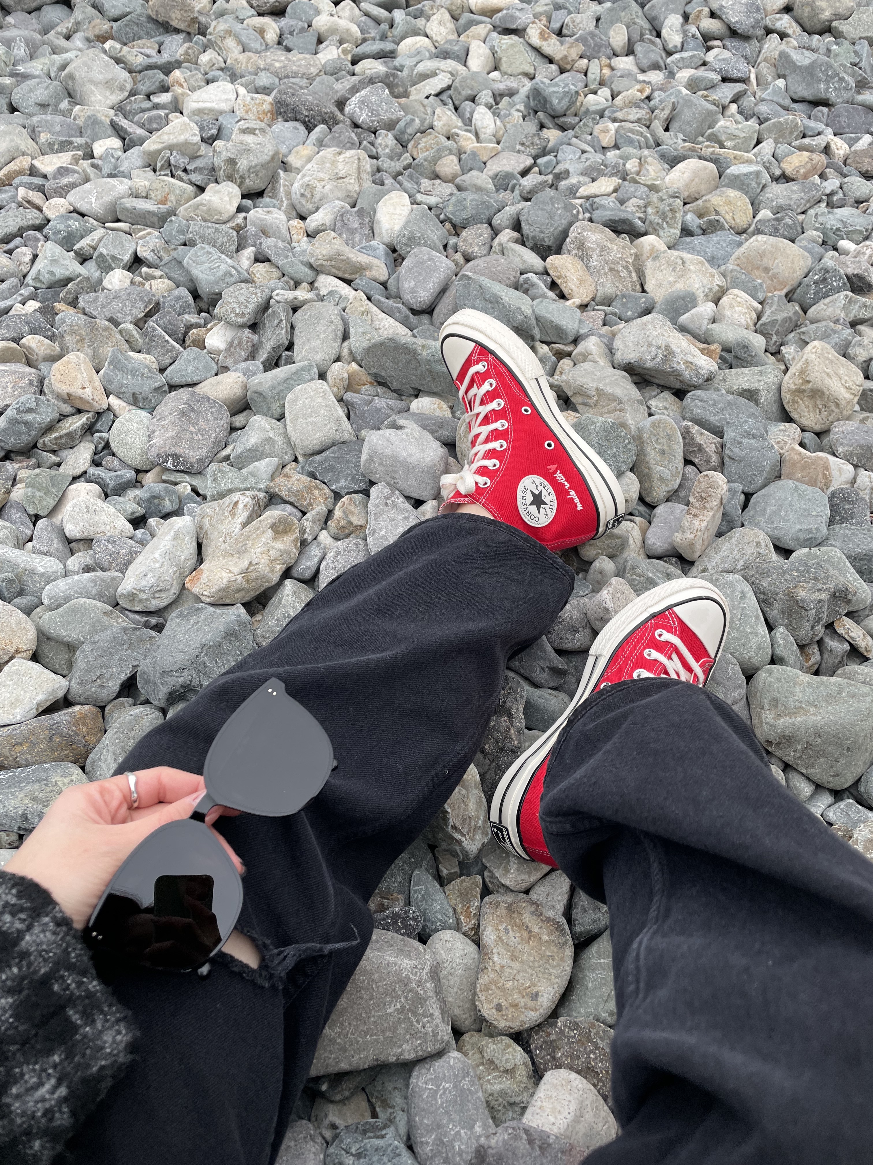 Converse Chuck 70 High Valentine Day University Red 착용 스타일 - 2