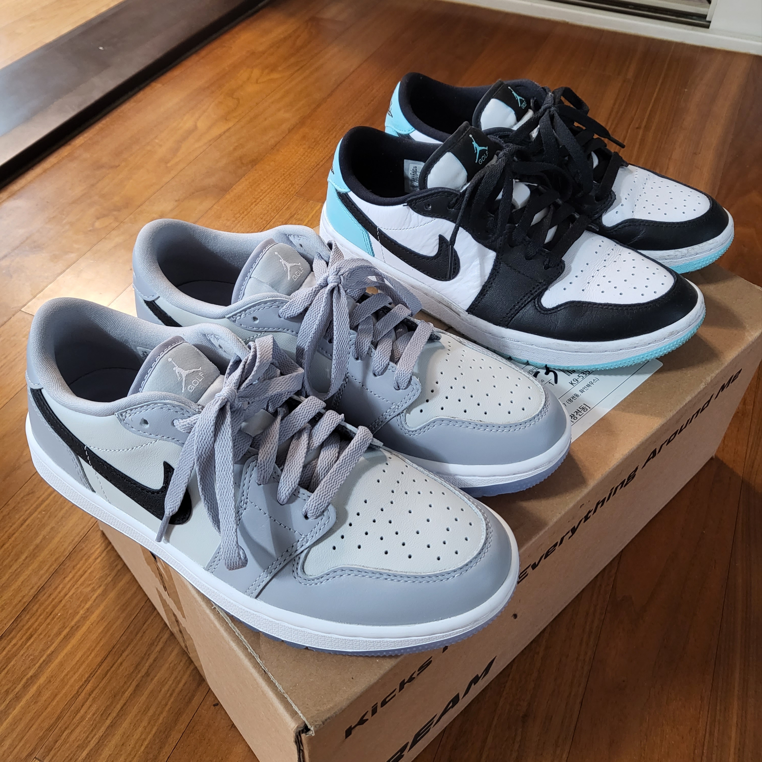 Jordan 1 Low Golf Wolf Grey, Jordan 1 Low Golf Copa 착용 스타일