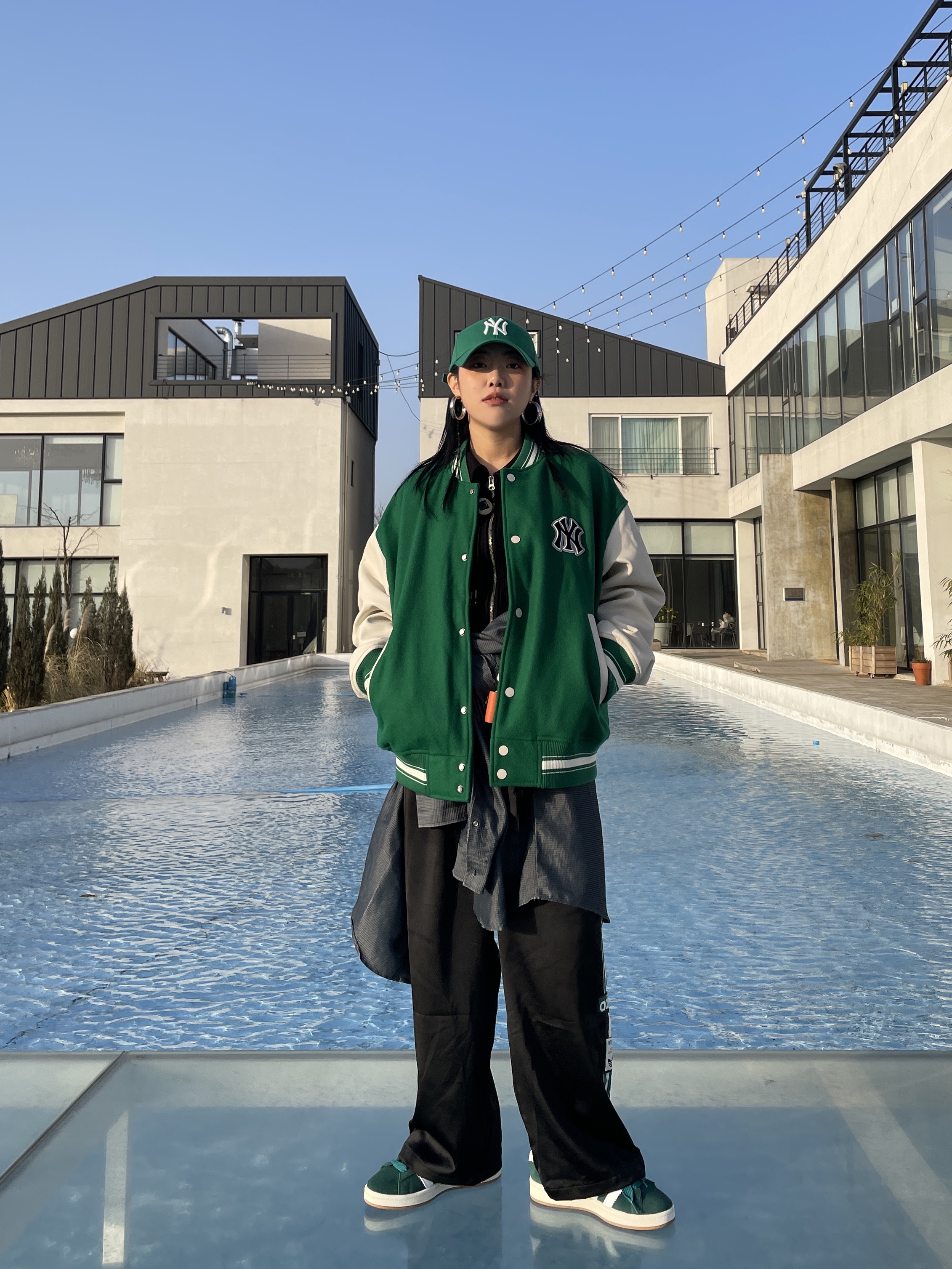 Adidas Campus 00s St Forest Glade 착용 스타일 - 4
