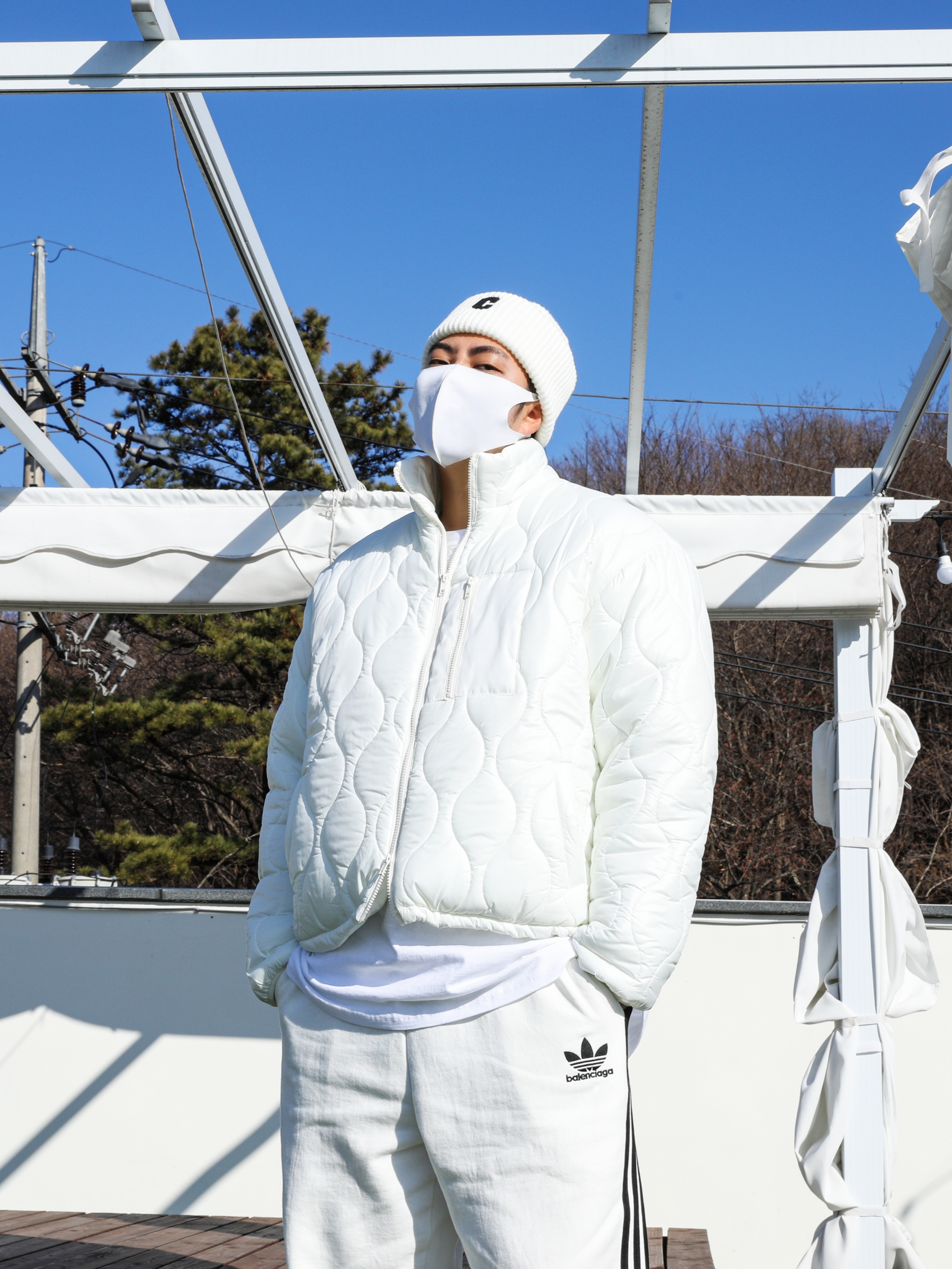 Nike Air Force 1 '07 Low White 착용 스타일 - 3