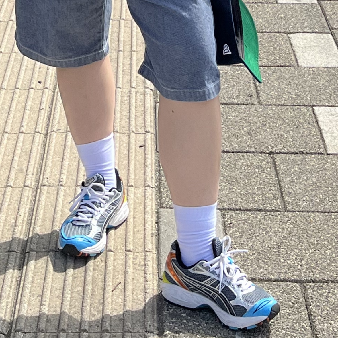 Asics x Angelo Baque Gel-Kayano 14 Blue Multi 착용 스타일 - 3