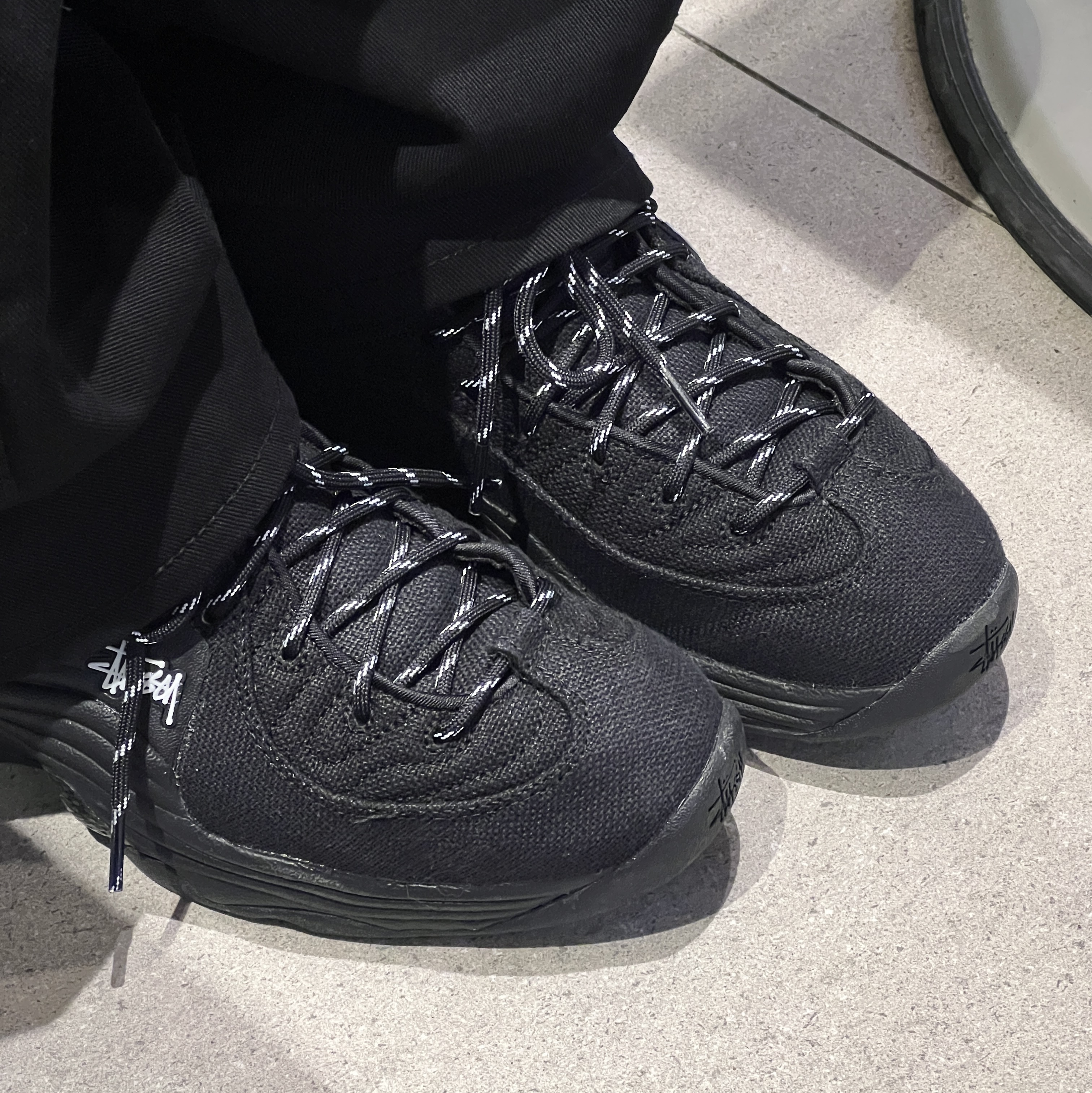 Nike x Stussy Air Penny II Black 착용 스타일 - 3