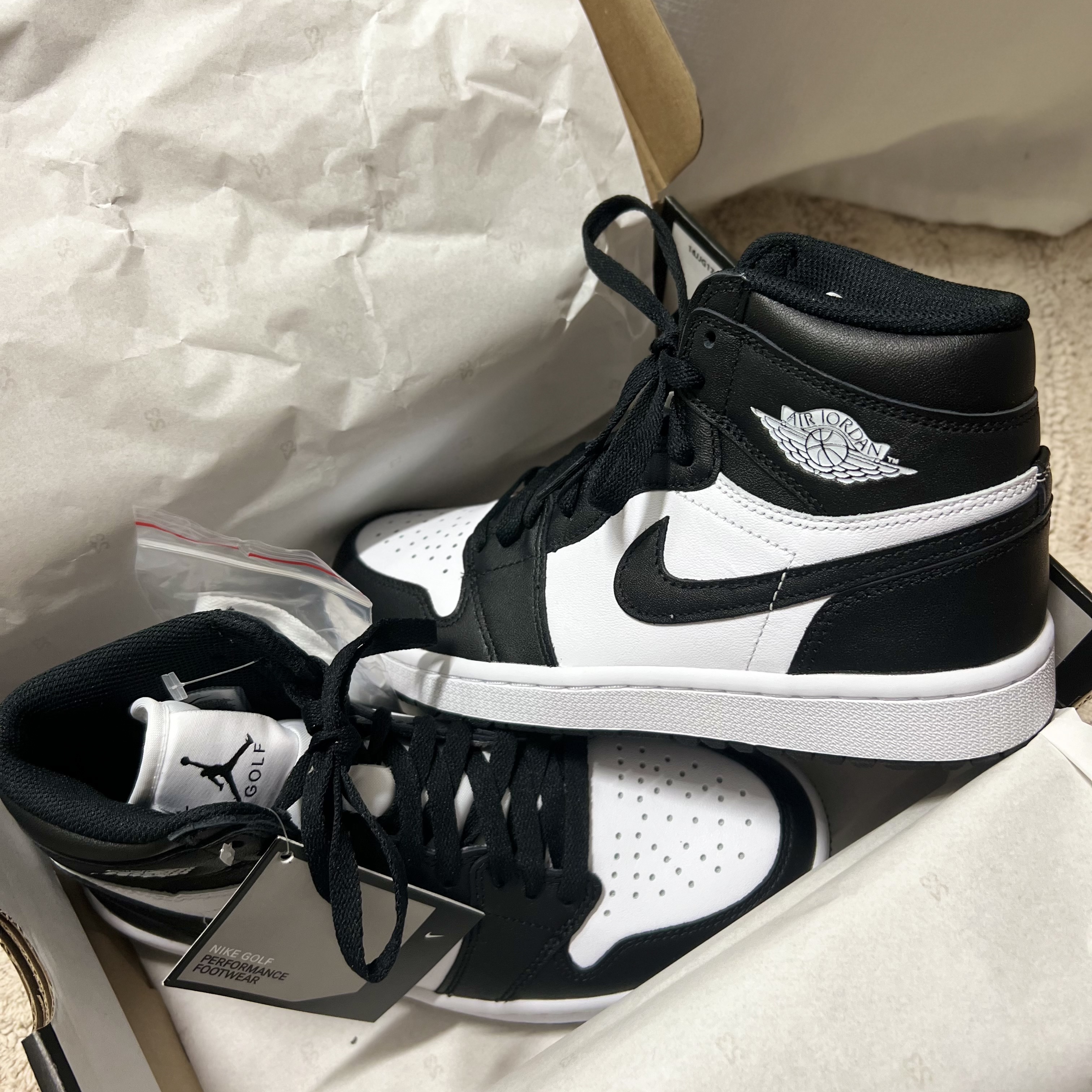 Jordan 1 High Golf White Black 착용 스타일