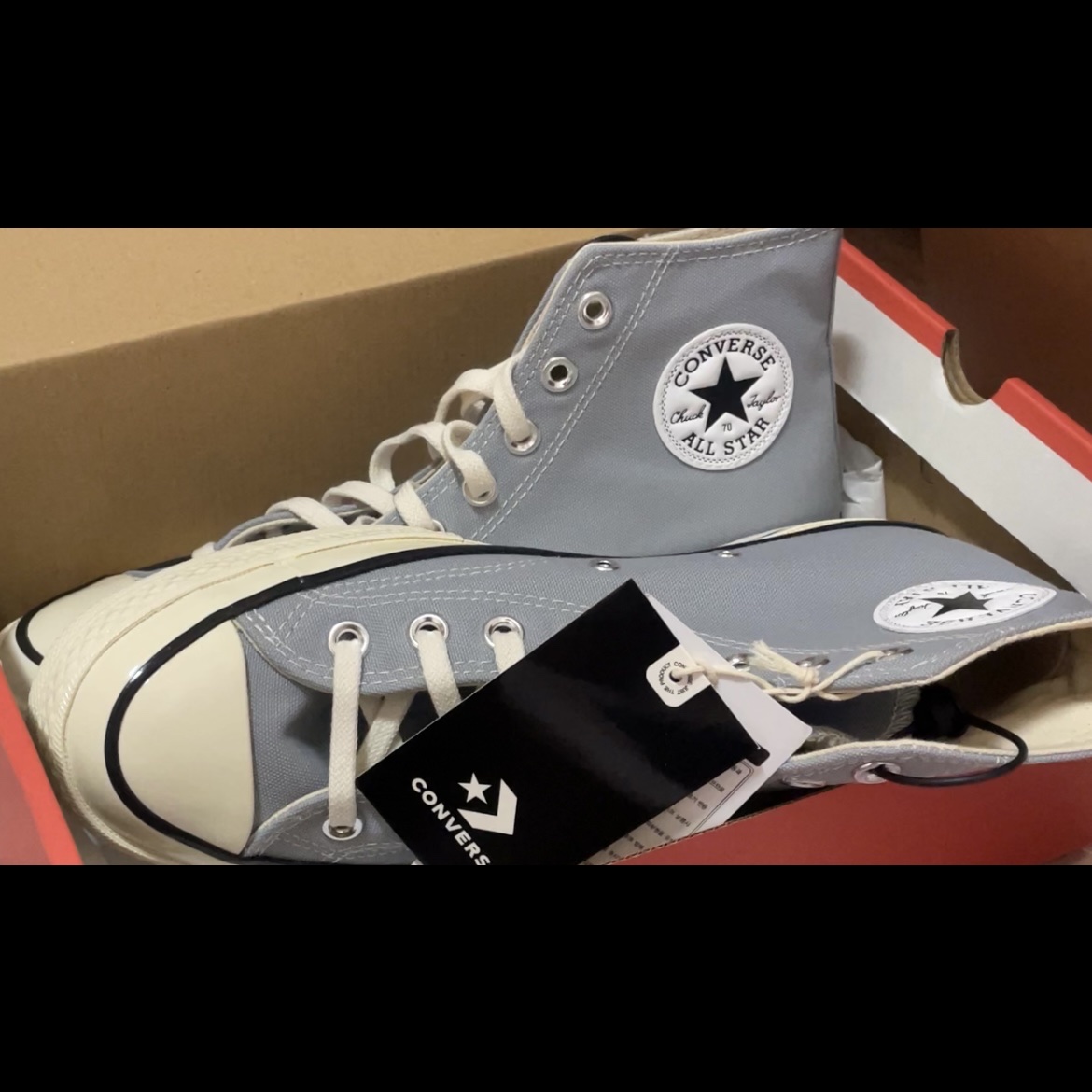 Converse Chuck 70 High Vintage Canvas Wolf Grey 착용 스타일