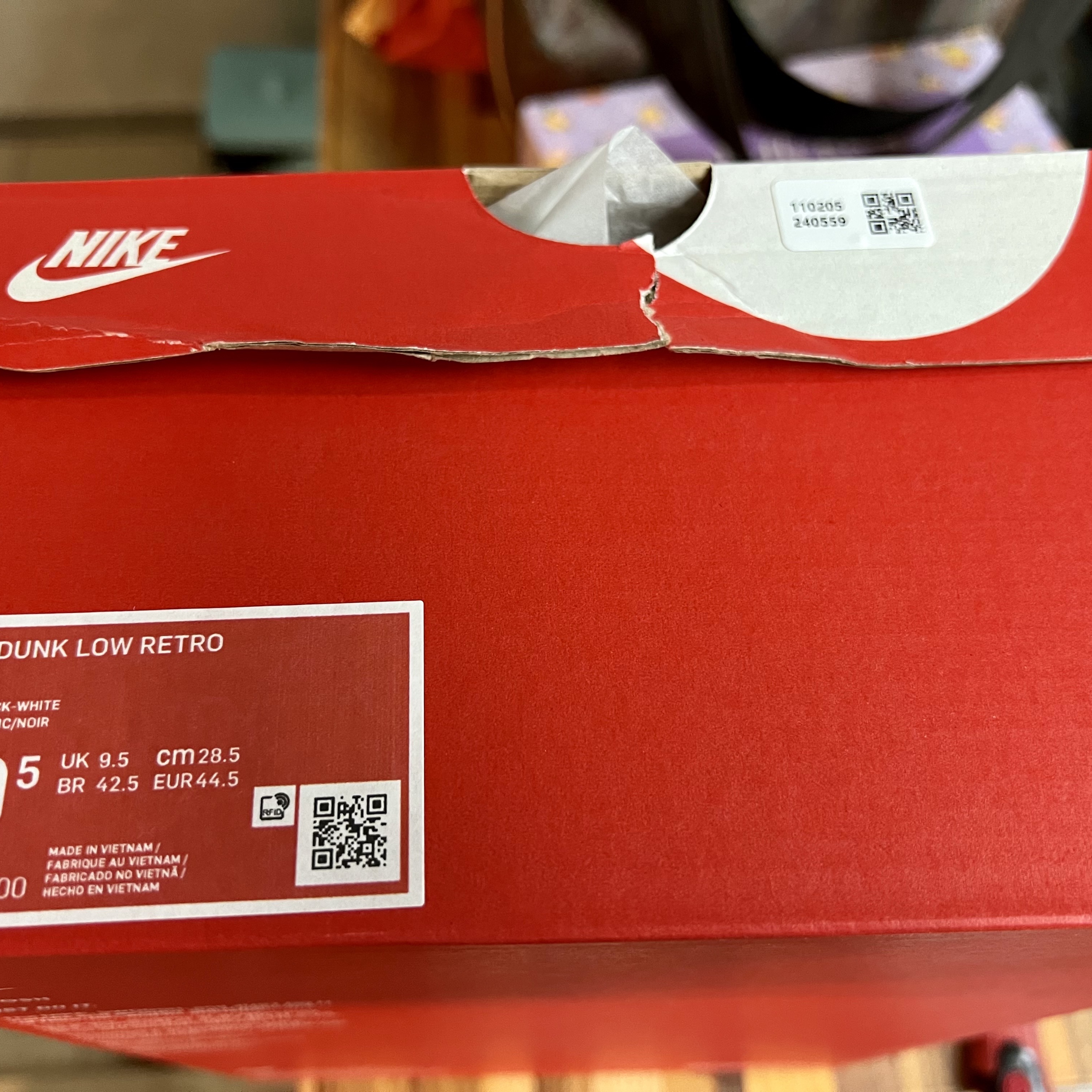 Nike Dunk Low Retro Black 착용 스타일 - 3