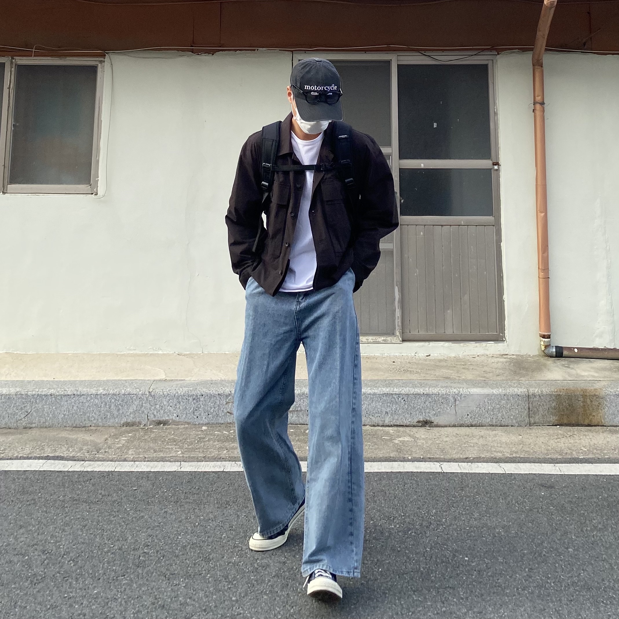Converse Chuck 70 Ox Black - Standard 착용 스타일