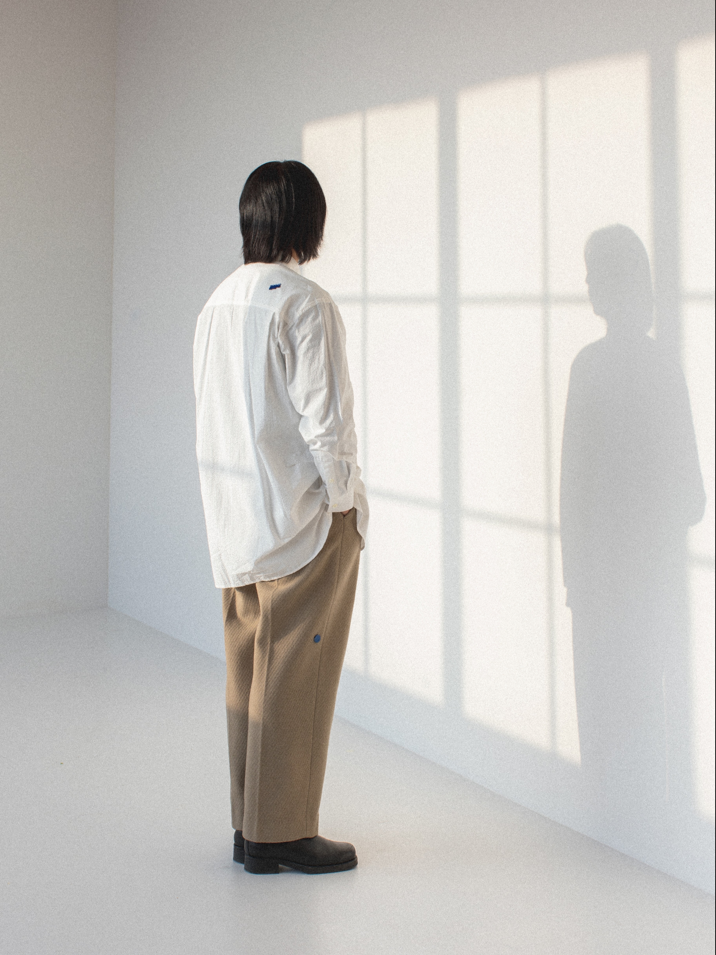 Ader Error Ation Slacks Beige, Our Legacy Camion Boot Black 착용 스타일