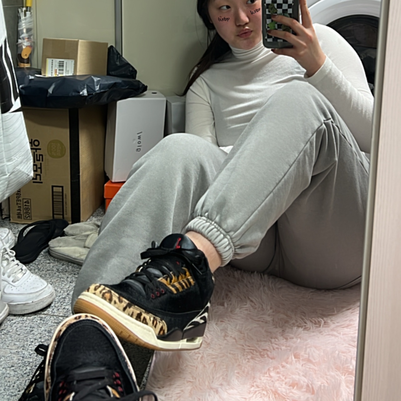 Jordan 3 Retro SE Animal Instinct 착용 스타일 - 2