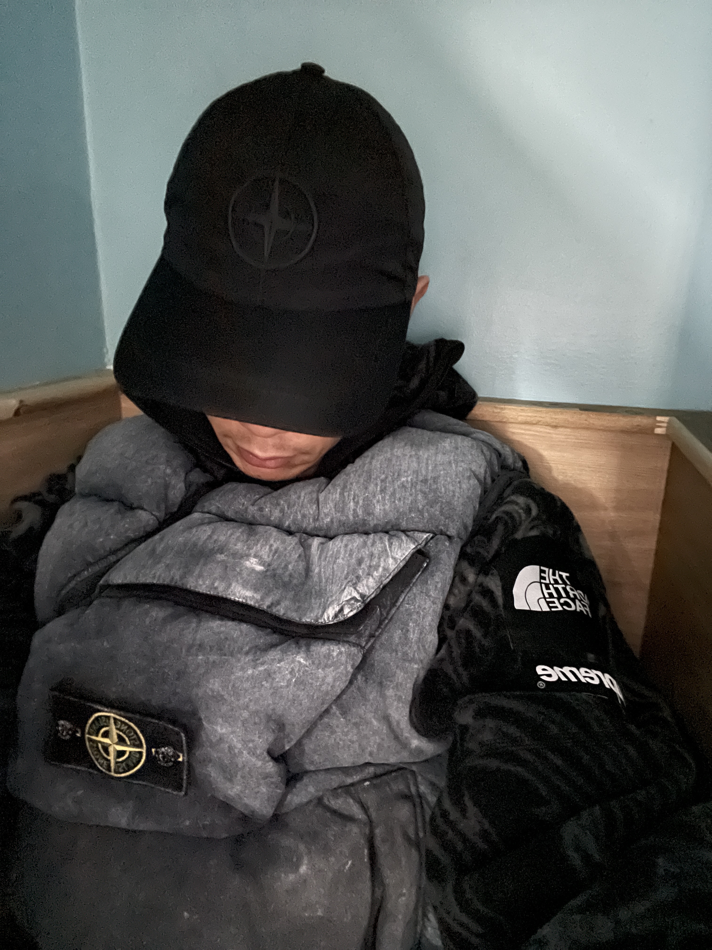 Jordan 1 Retro High OG Chicago 2022, Supreme x The North Face Steep Tech Fleece Pullover Black Dragon - 22FW 착용 스타일 - 5