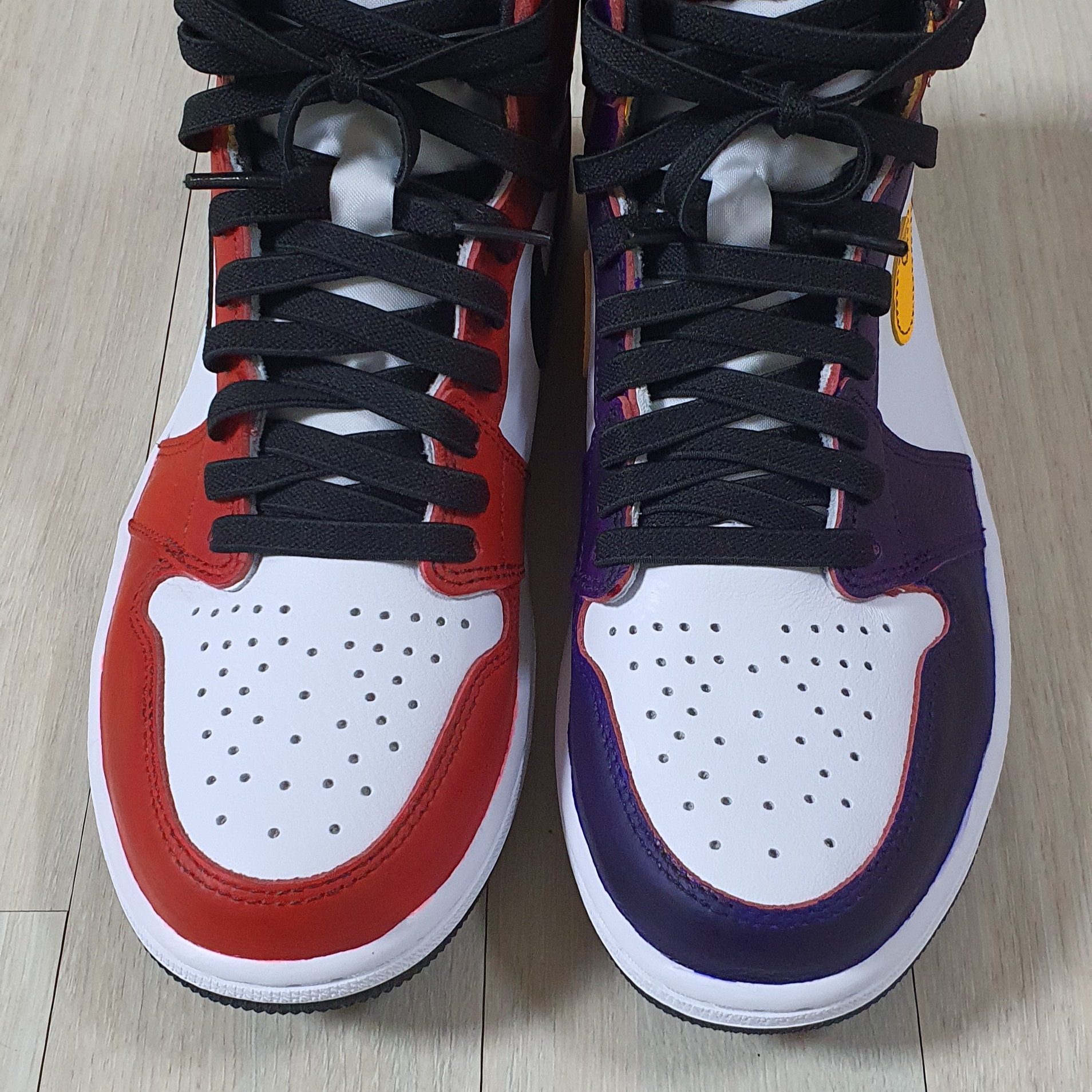 Jordan 1 Retro High OG Light Fusion Red 착용 스타일 - 4