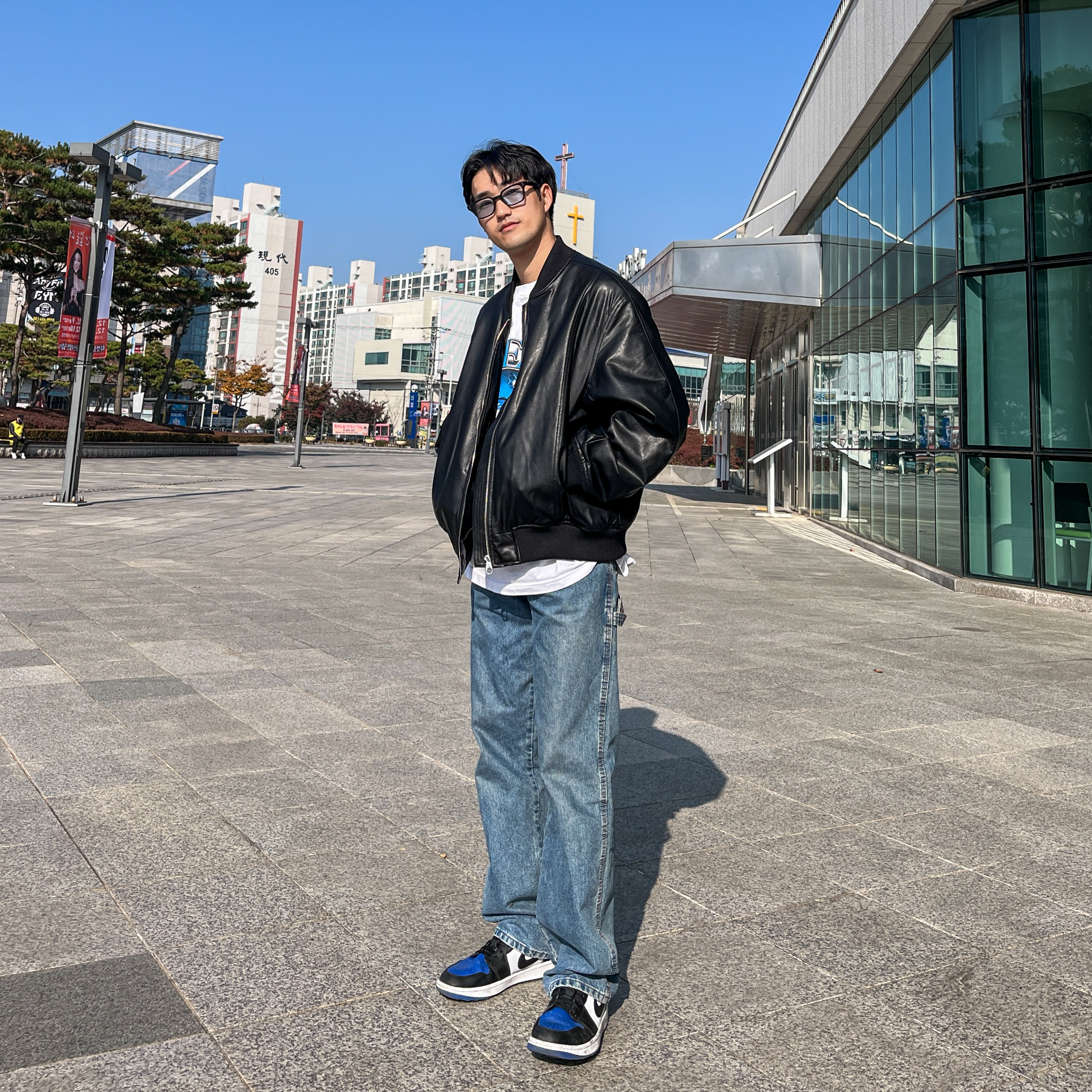 Jordan 1 Low Golf Sport Royal 착용 스타일 - 3