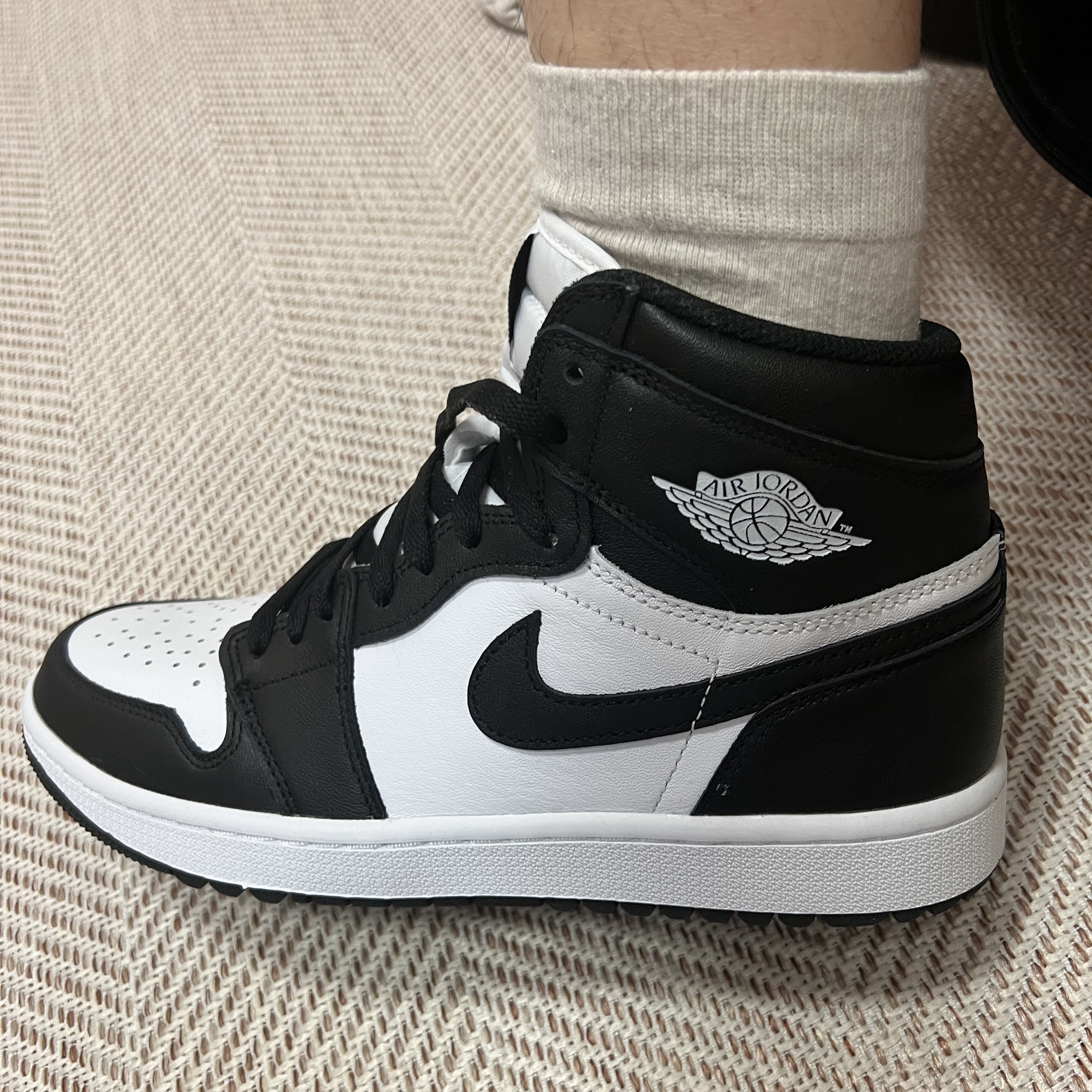 Jordan 1 High Golf White Black 착용 스타일