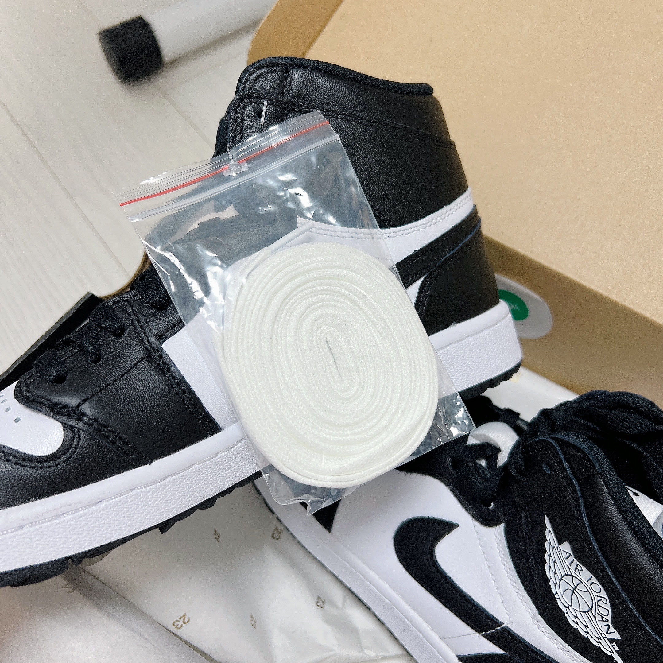 Jordan 1 High Golf White Black 착용 스타일 - 2