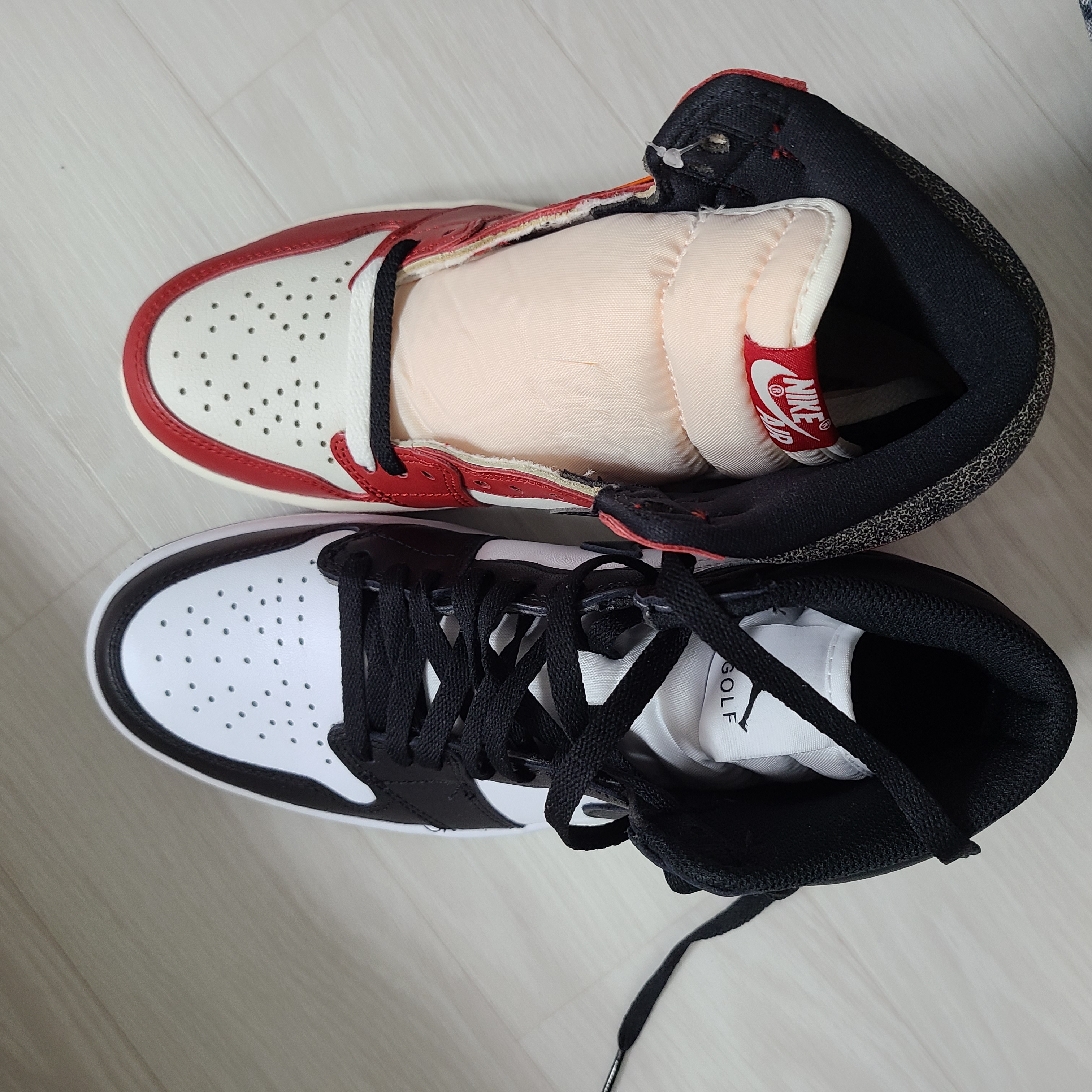 Jordan 1 High Golf White Black, Jordan 1 Retro High OG Chicago 2022 착용 스타일 - 2