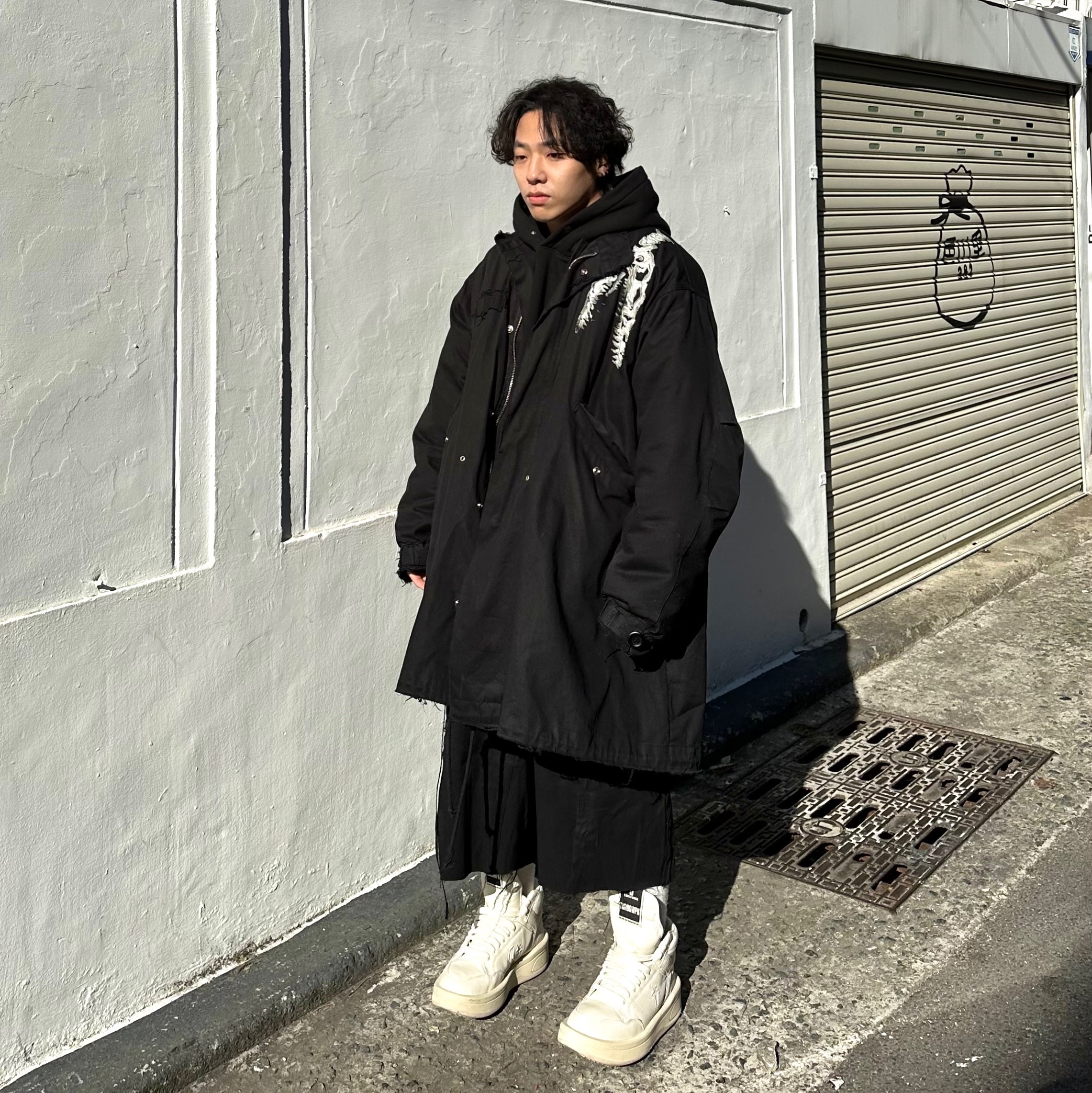 Converse x Drkshdw Turbowpn Egret 착용 스타일 - 1
