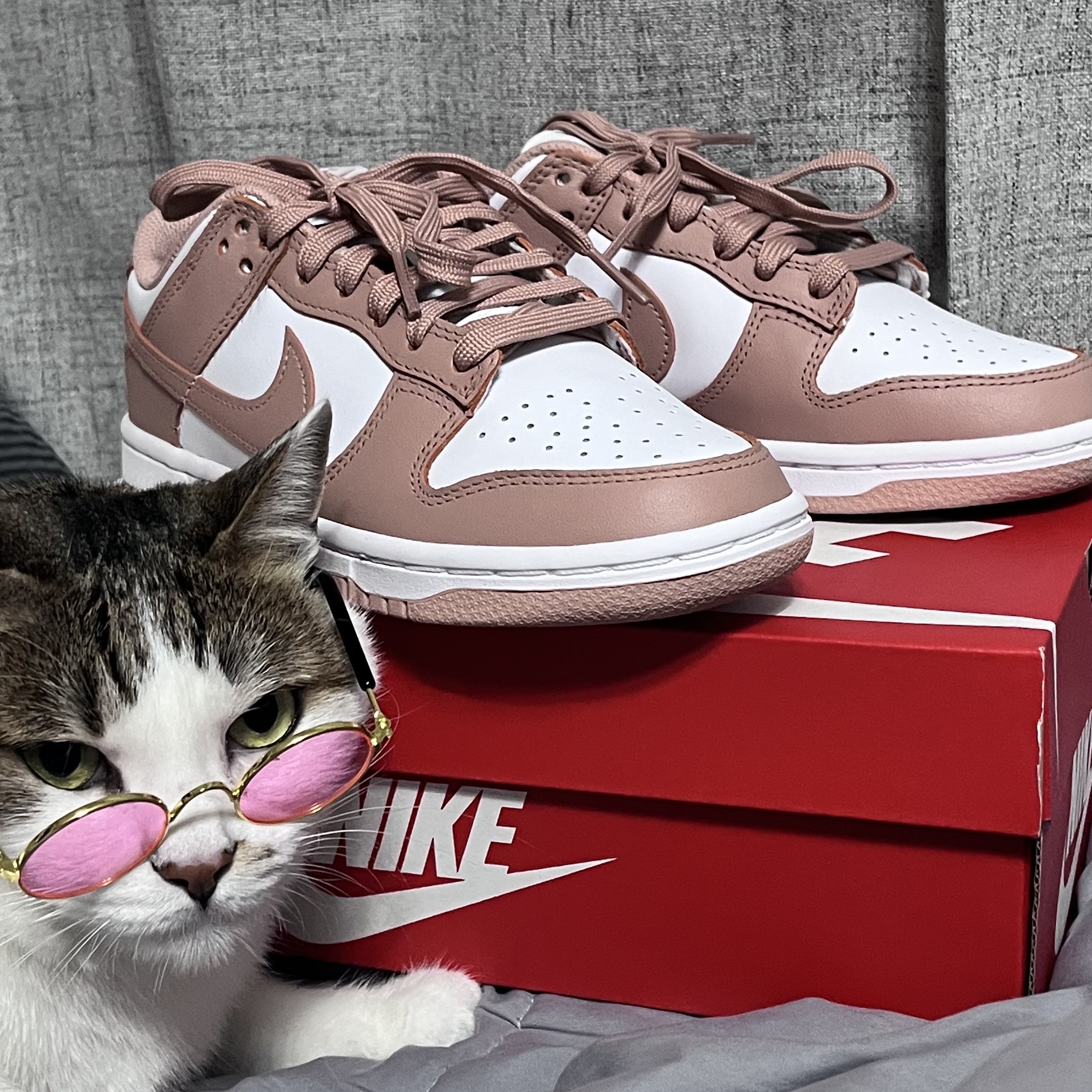 (W) Nike Dunk Low Rose Whisper 착용 스타일