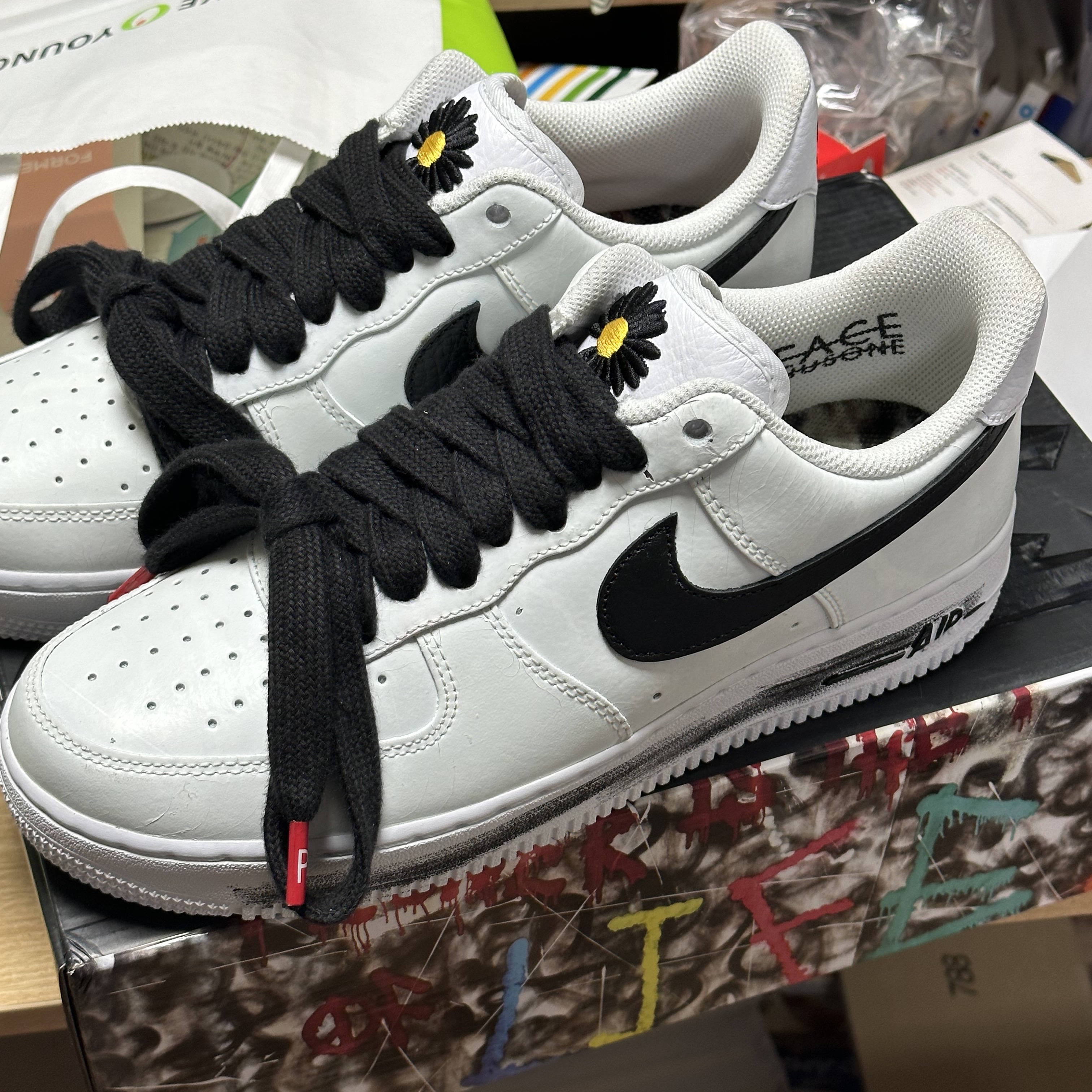 Nike x Peaceminusone Air Force 1 Low Para-Noise 2.0 착용 스타일