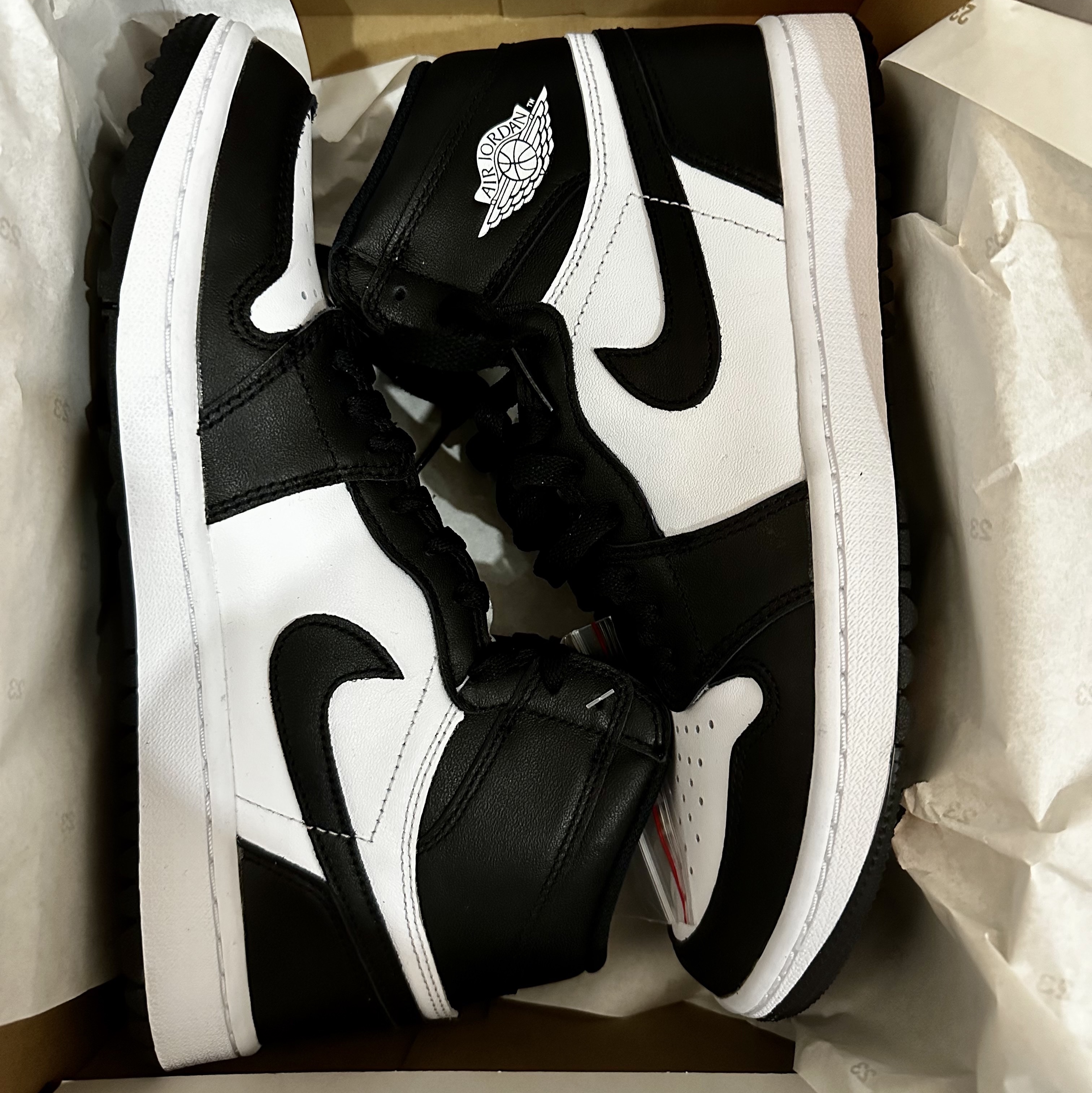 Jordan 1 High Golf White Black 착용 스타일