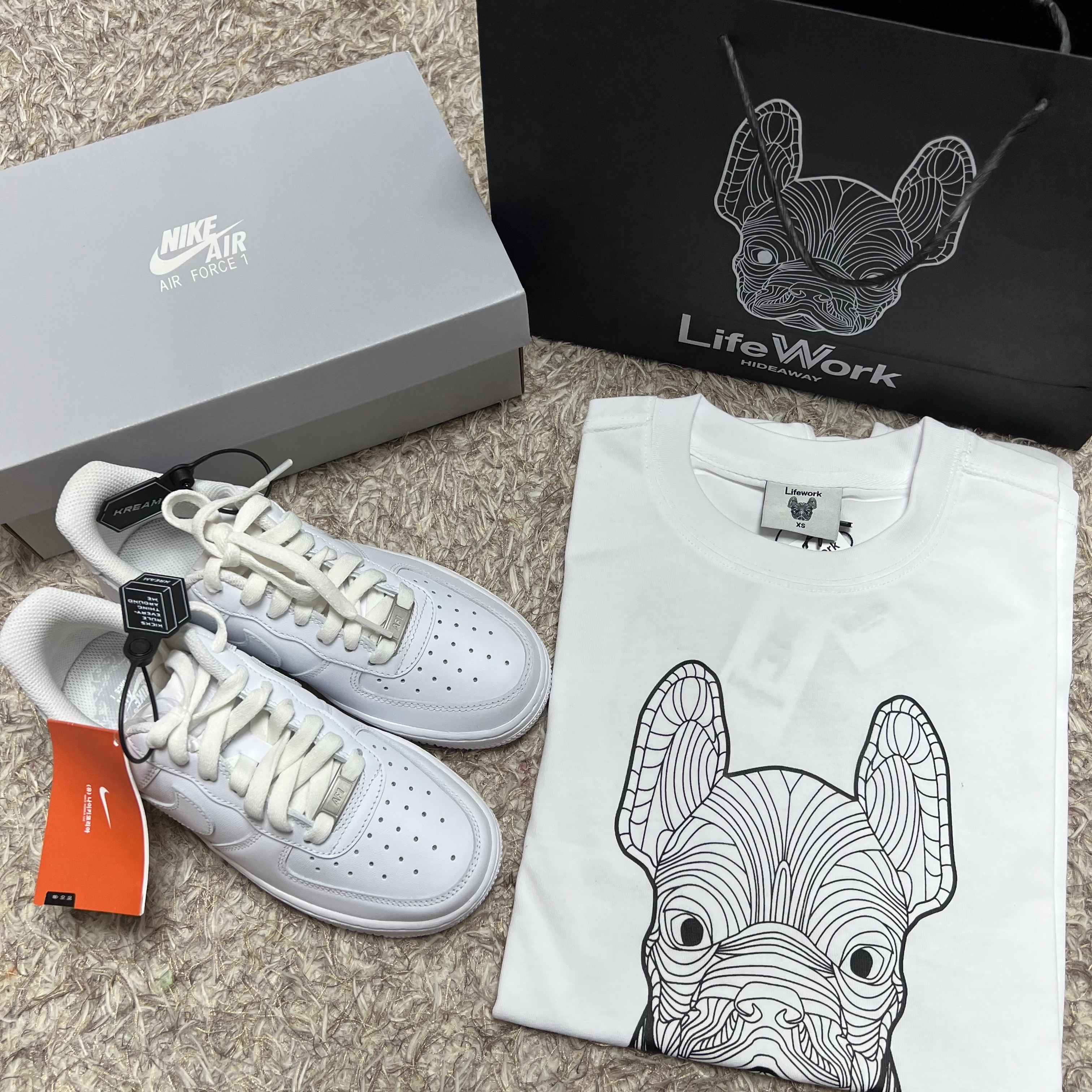(W) Nike Air Force 1 '07 Low White 착용 스타일