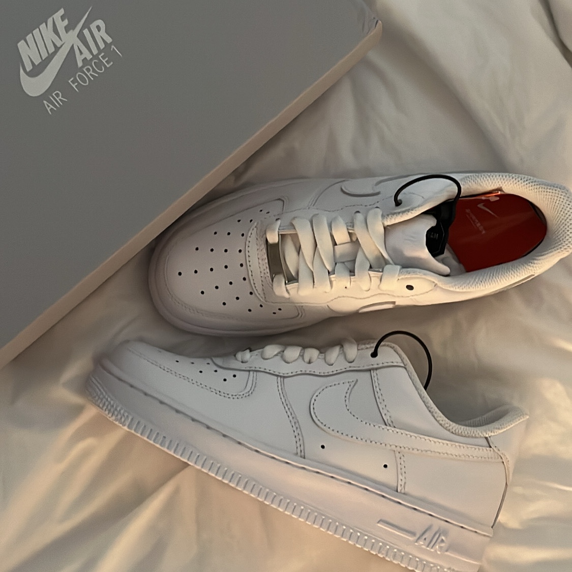 (W) Nike Air Force 1 '07 Low White 착용 스타일