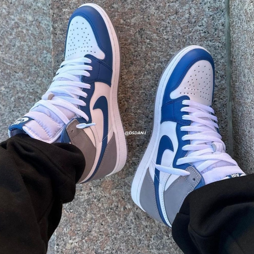 Jordan 1 Retro High OG True Blue 착용 스타일 - 1