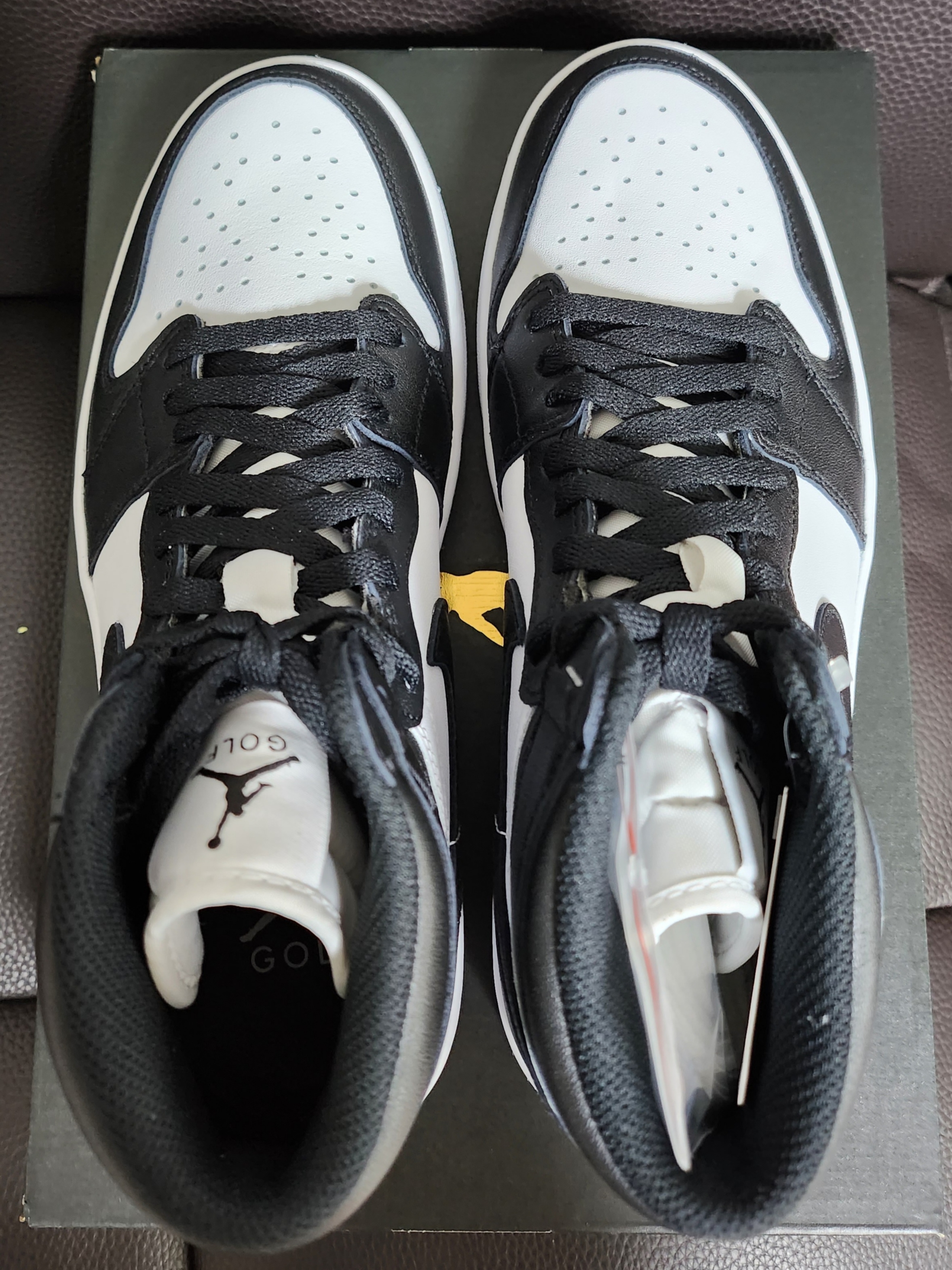Jordan 1 High Golf White Black 착용 스타일 - 1