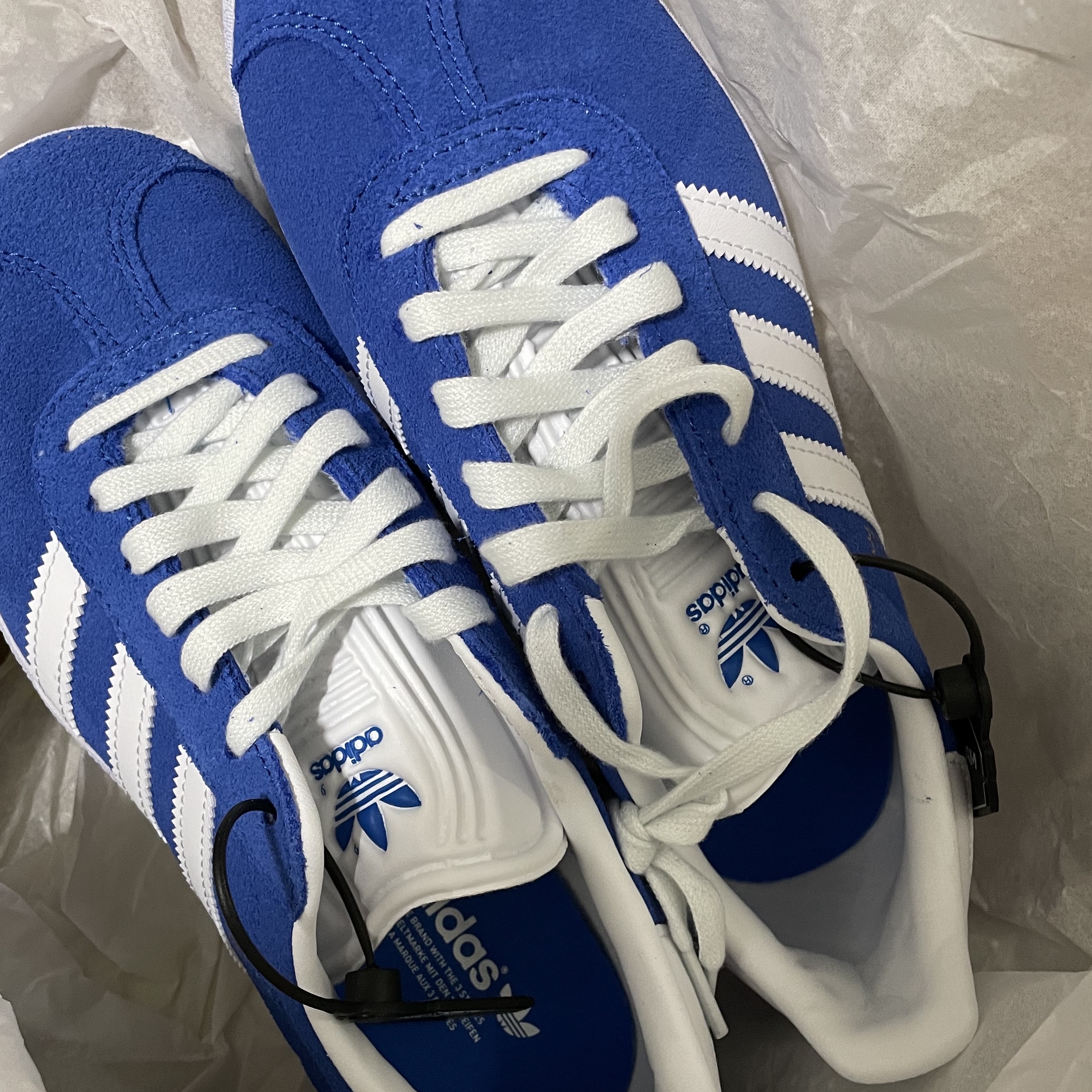 Adidas Gazelle Blue 착용 스타일