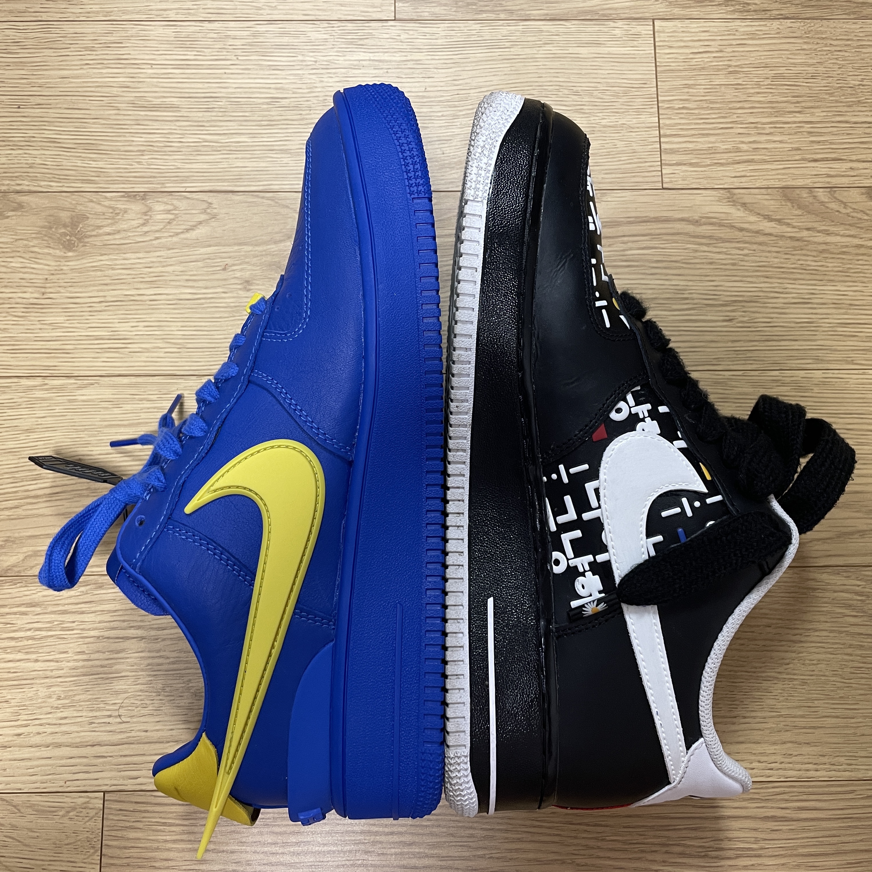 Nike x Ambush Air Force 1 Low SP Game Royal and Vivid Sulfur, Nike Air Force 1 '07 LV8 Pojangmacha 착용 스타일 - 3