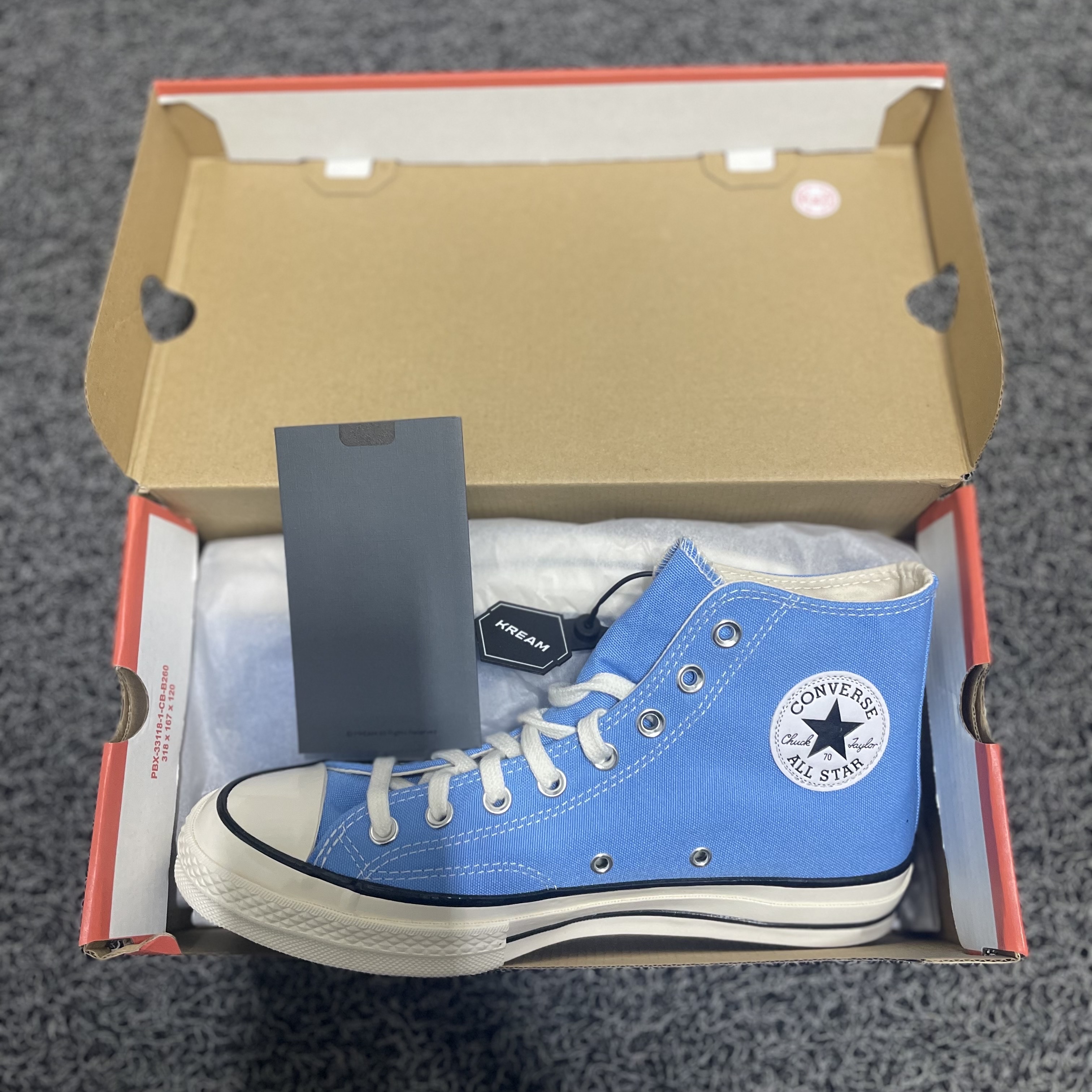Converse Chuck 70 High Vintage Canvas University Blue 착용 스타일