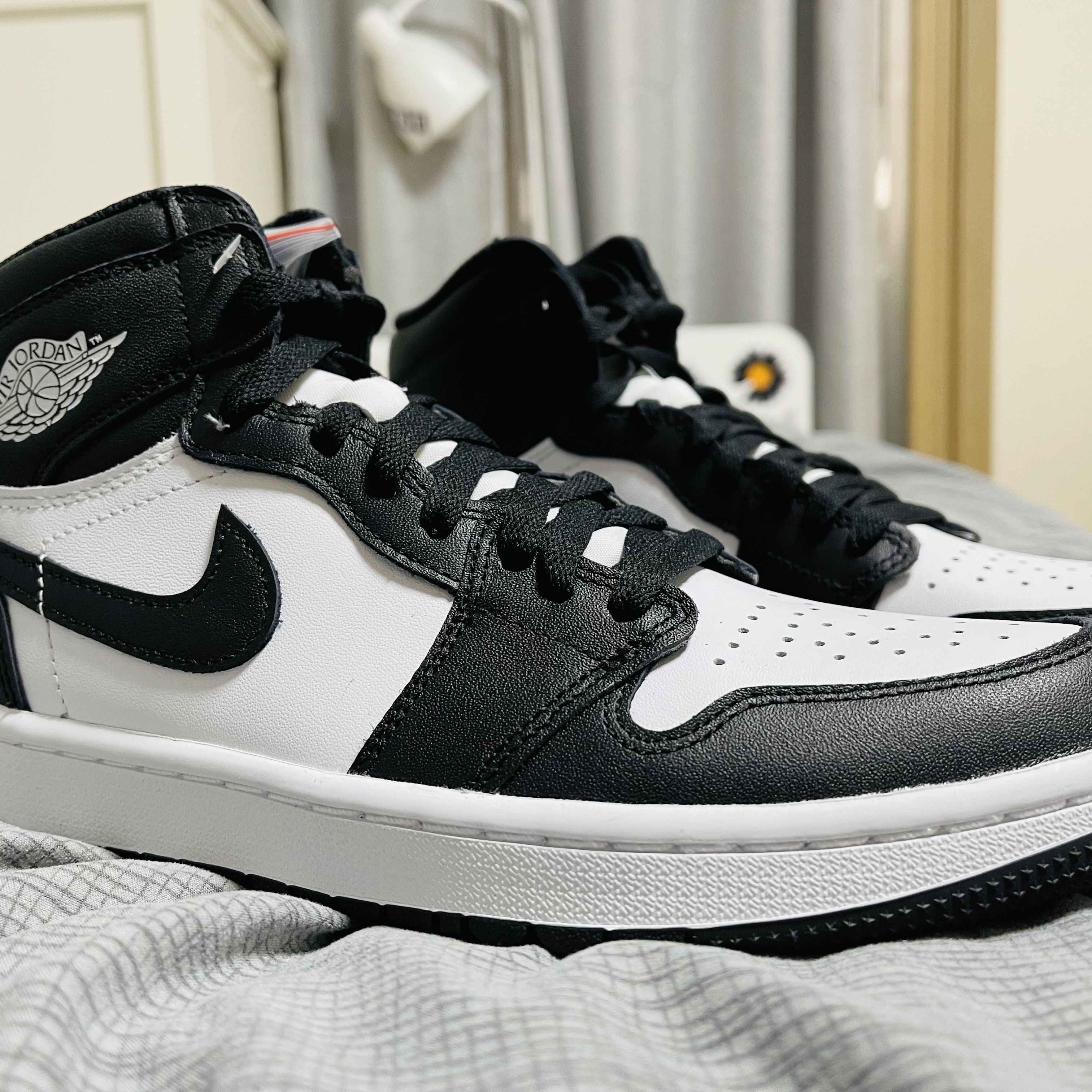 Jordan 1 High Golf White Black 착용 스타일 - 1