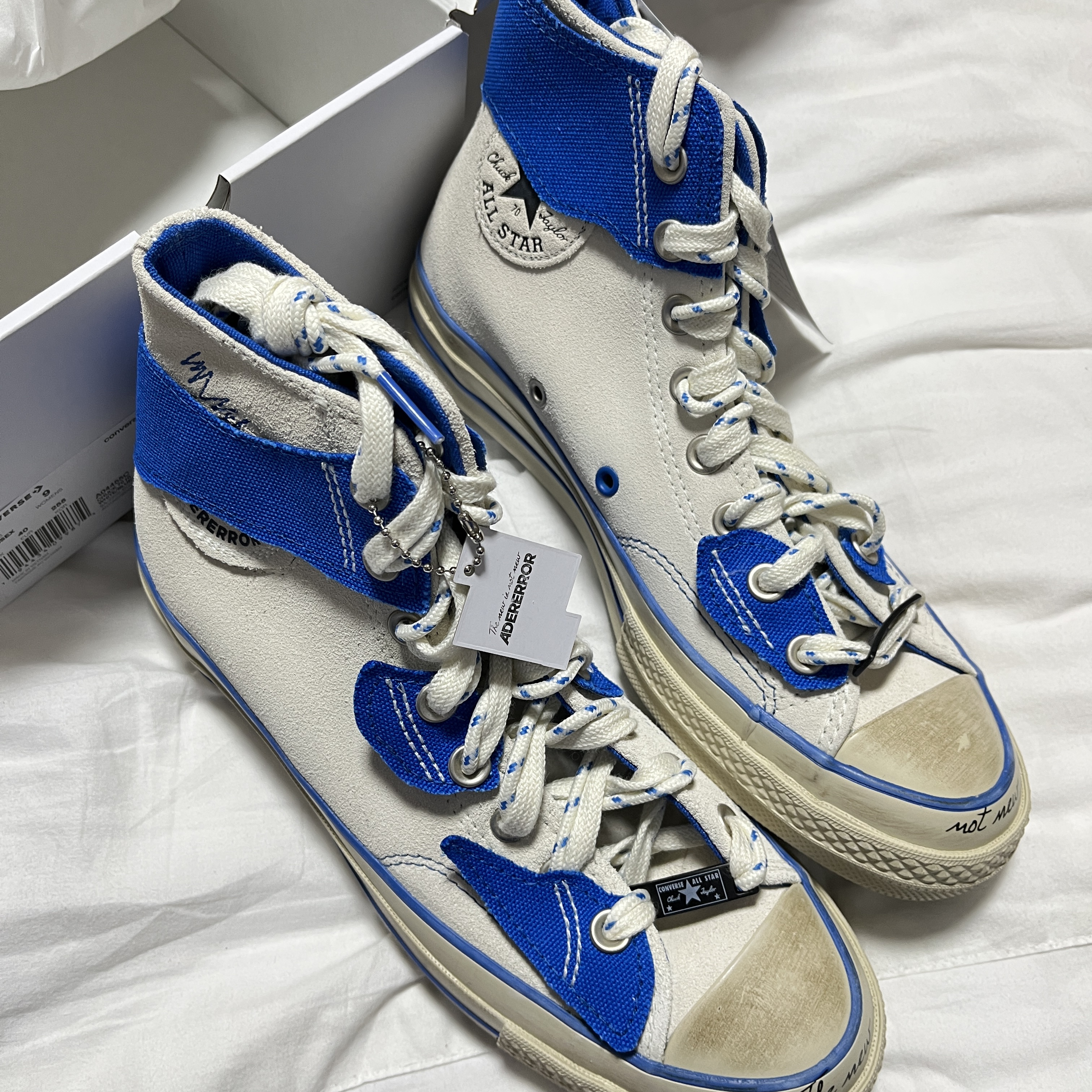 Converse x Ader Error Chuck 70 High White 착용 스타일 - 1