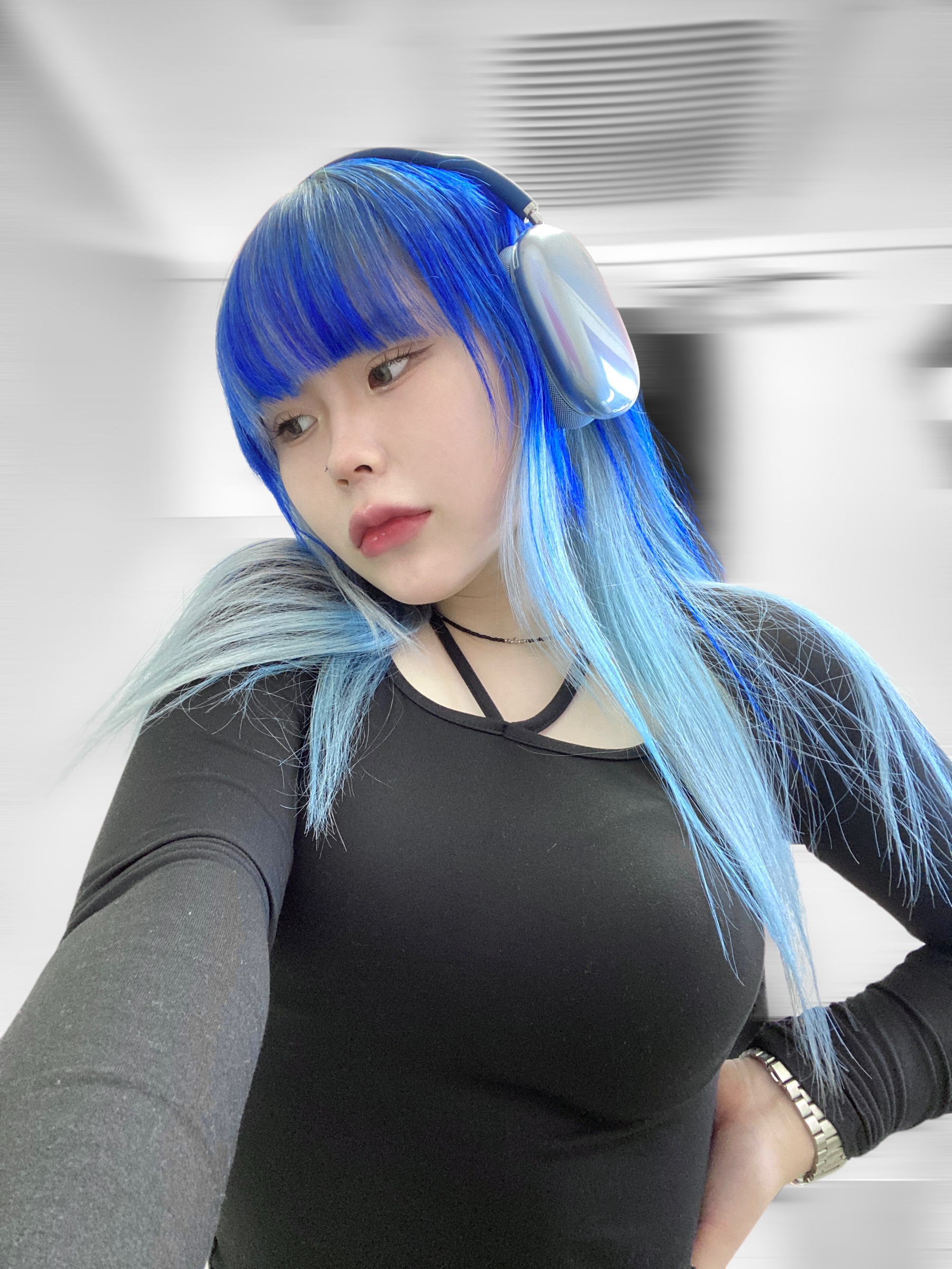 Apple AirPods Max Lightning Space Gray (Korean Ver.), Apple AirPods Max Lightning Silver (Korean Ver.) 착용 스타일 - 1