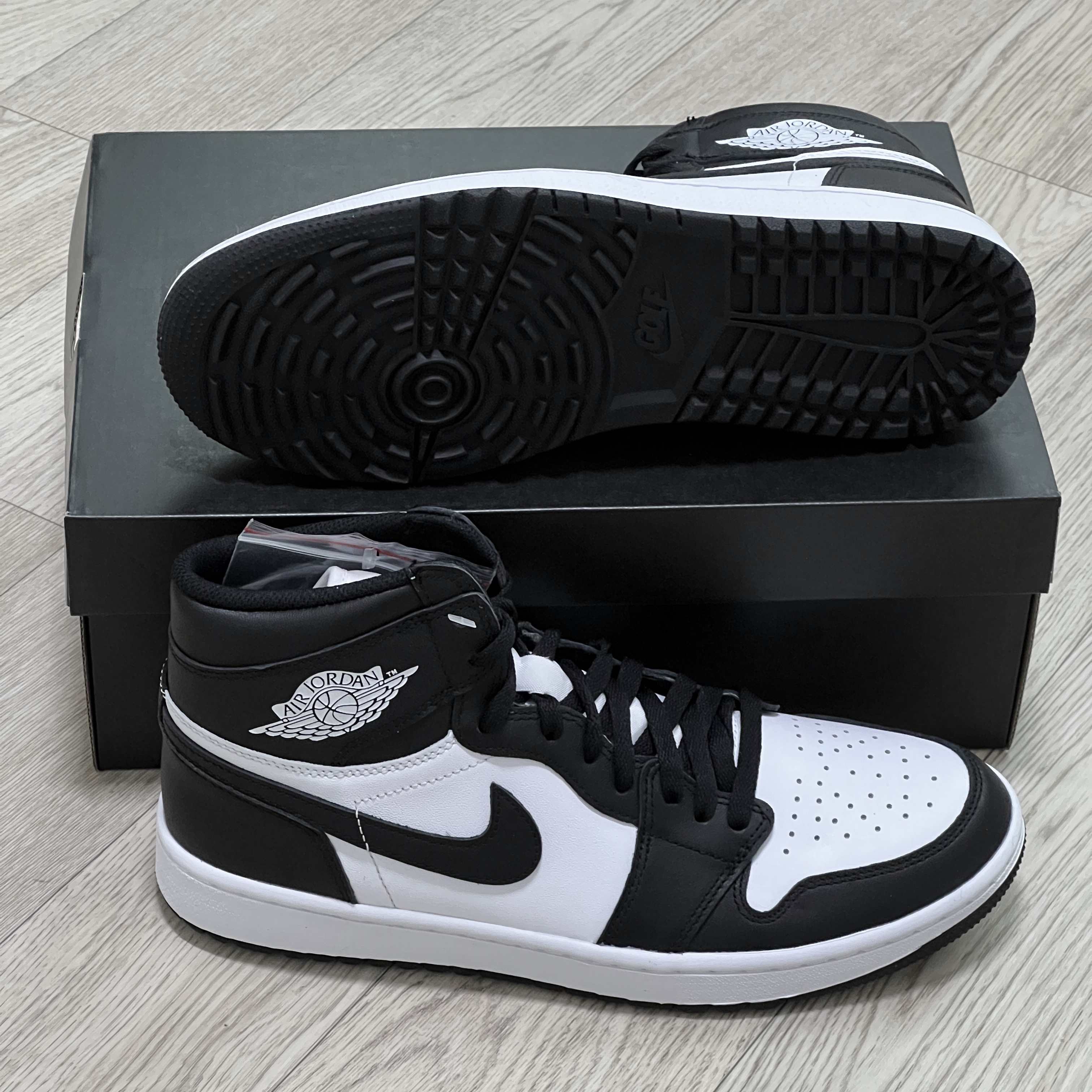 Jordan 1 High Golf White Black 착용 스타일 - 4