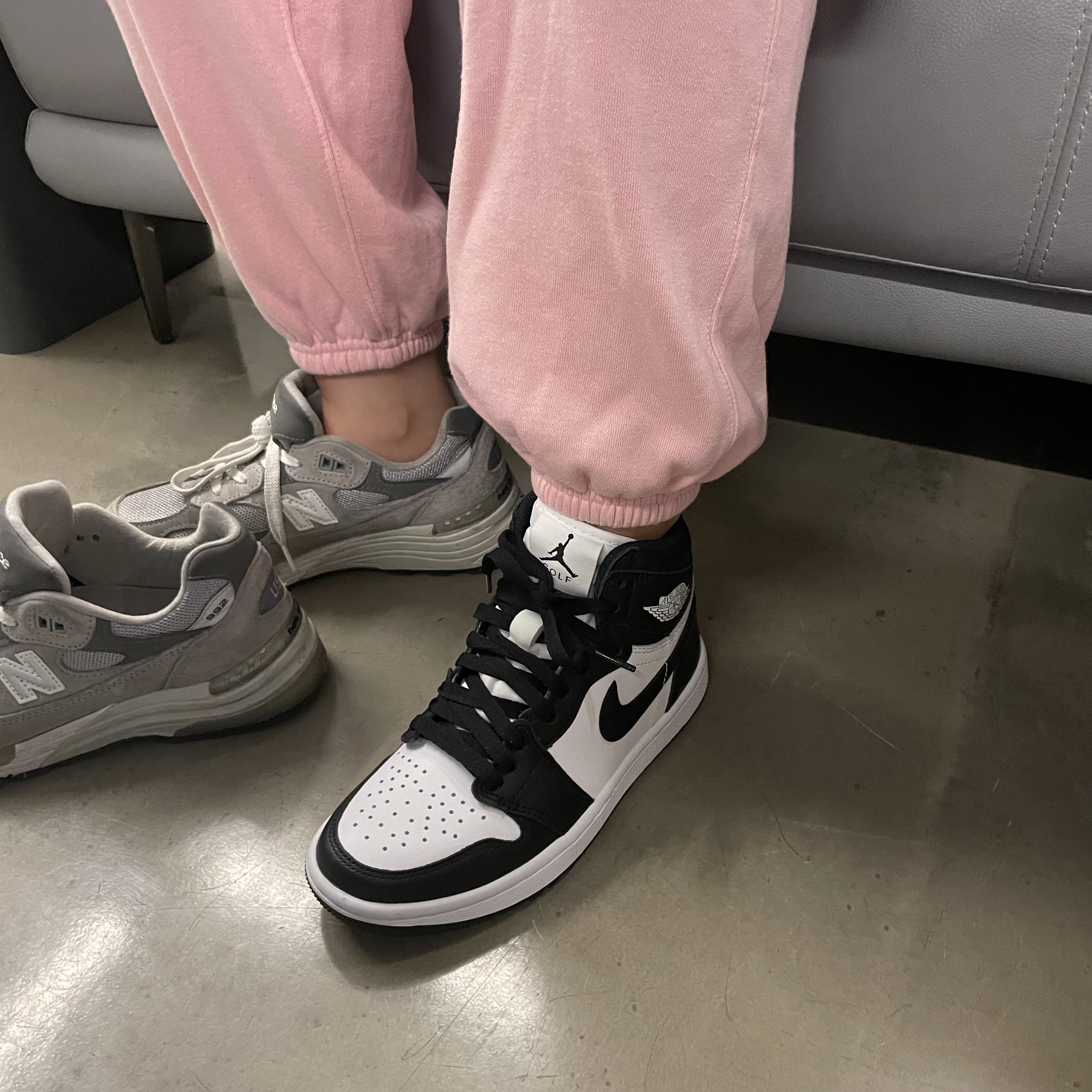 Jordan 1 High Golf White Black 착용 스타일