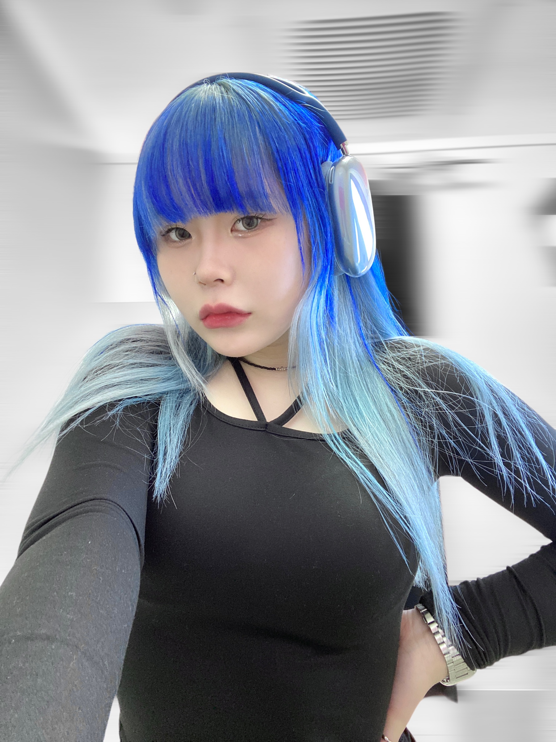 Apple AirPods Max Lightning Space Gray (Korean Ver.), Apple AirPods Max Lightning Silver (Korean Ver.) 착용 스타일 - 3
