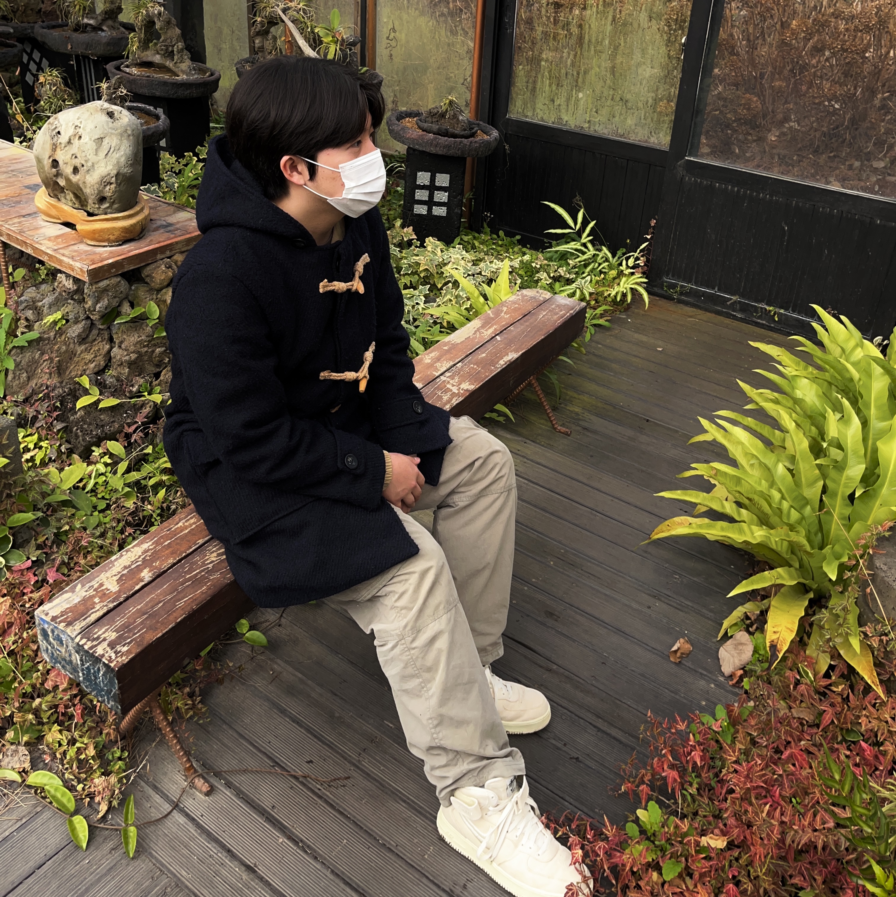 Nike x Stussy Air Force 1 '07 Mid SP Fossil 착용 스타일