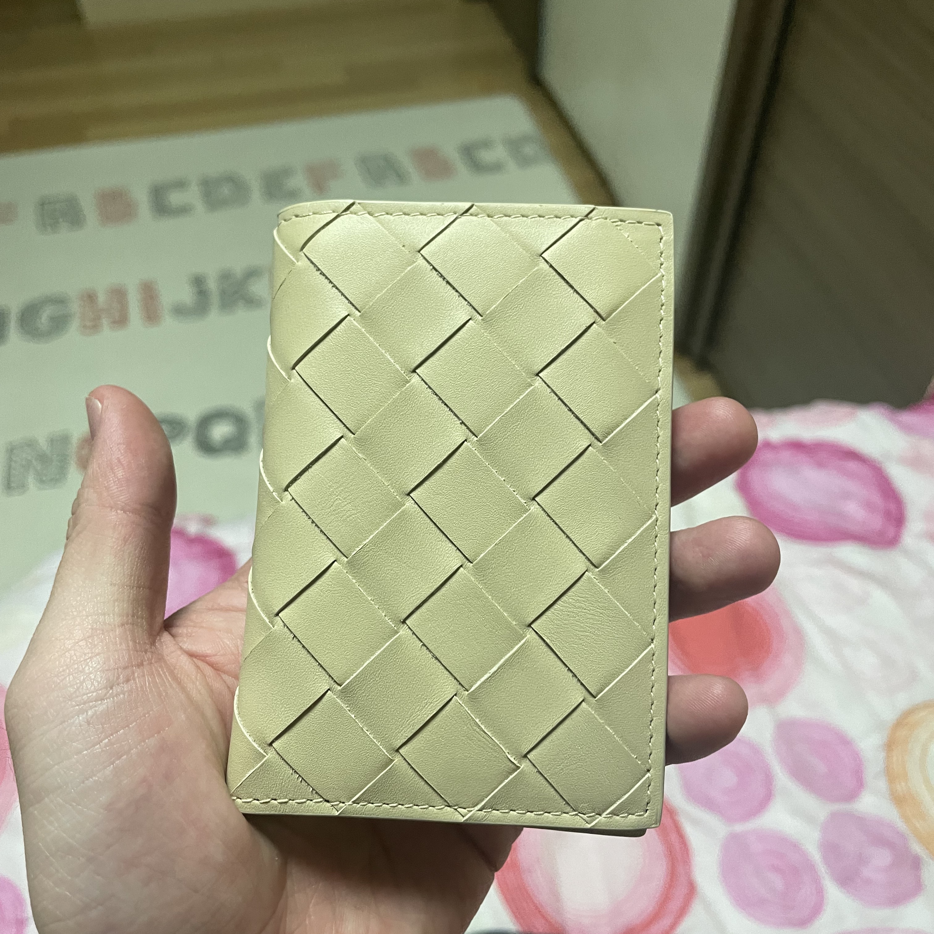 Bottega Veneta Flap Card Case Porridge 착용 스타일