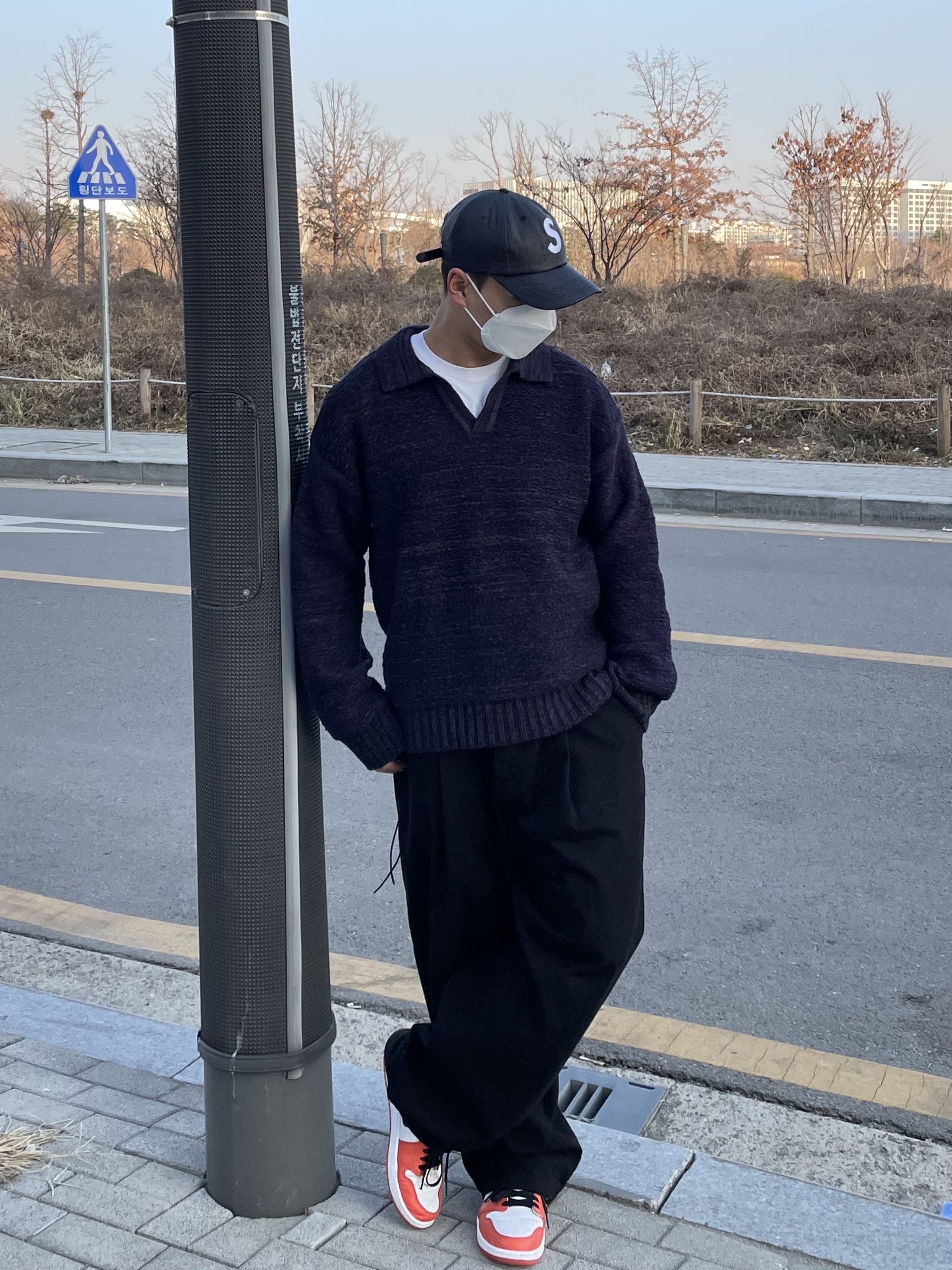 Supreme Raffia S Logo 6-Panel Black - 22SS, Jordan 1 Low OG Starfish 착용 스타일