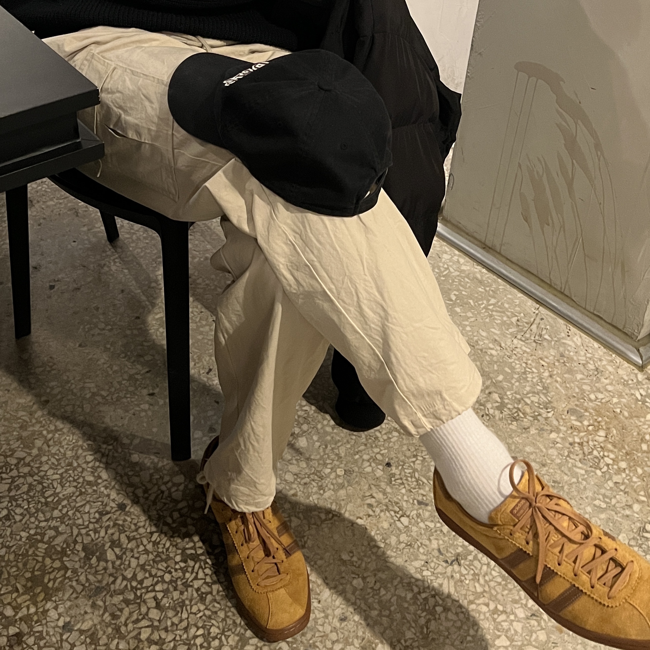 Adidas Tobacco Gruen Mesa Brown Desert 착용 스타일 - 1
