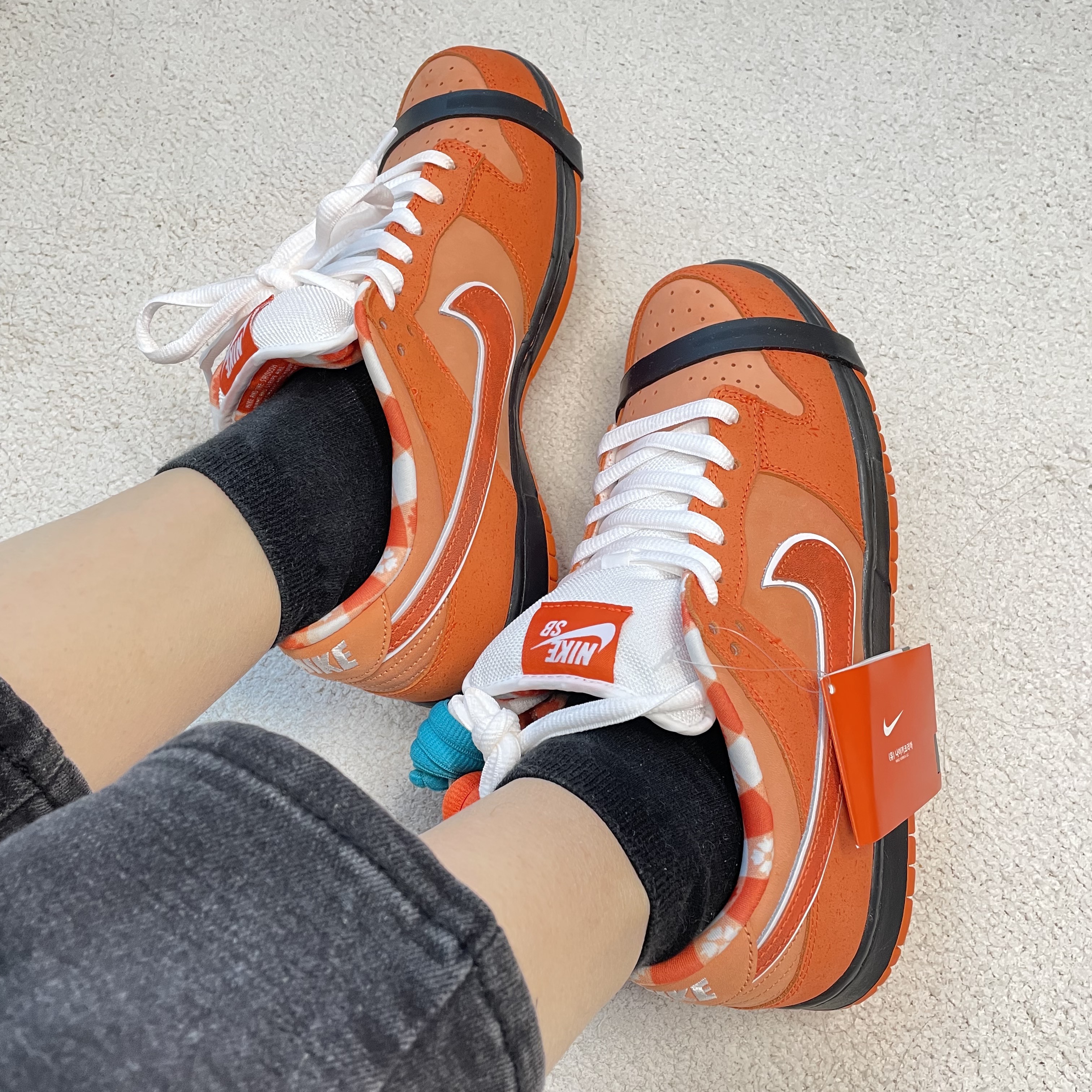 Nike x Concepts SB Dunk Low Orange Lobster (Regular Box) 착용 스타일