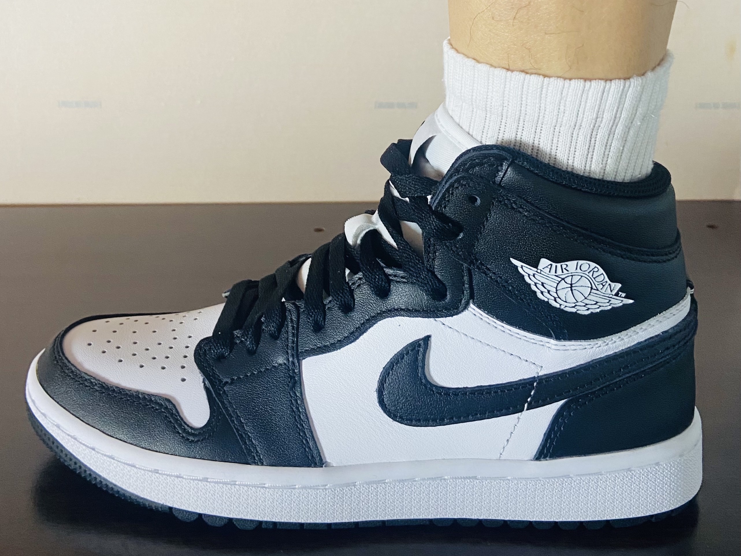 Jordan 1 High Golf White Black 착용 스타일