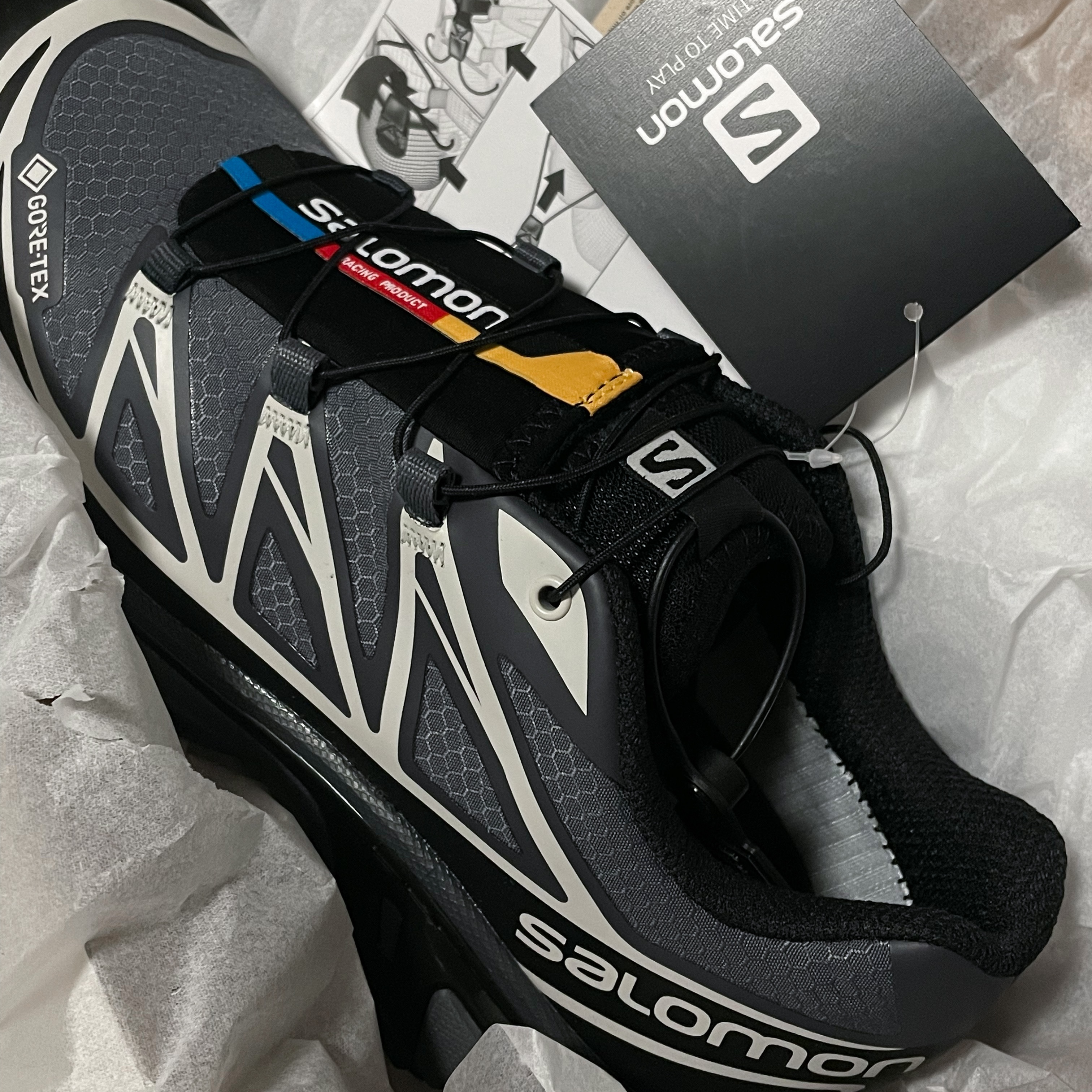 Salomon XT-6 Gore-Tex Black Ebony 착용 스타일