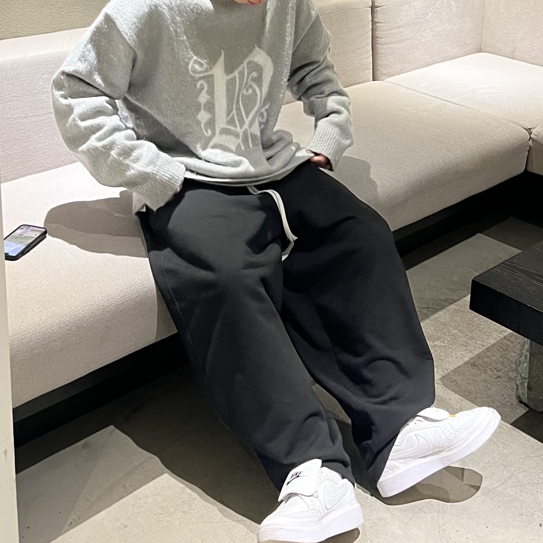 Nike x Peaceminusone Kwondo1 White 착용 스타일