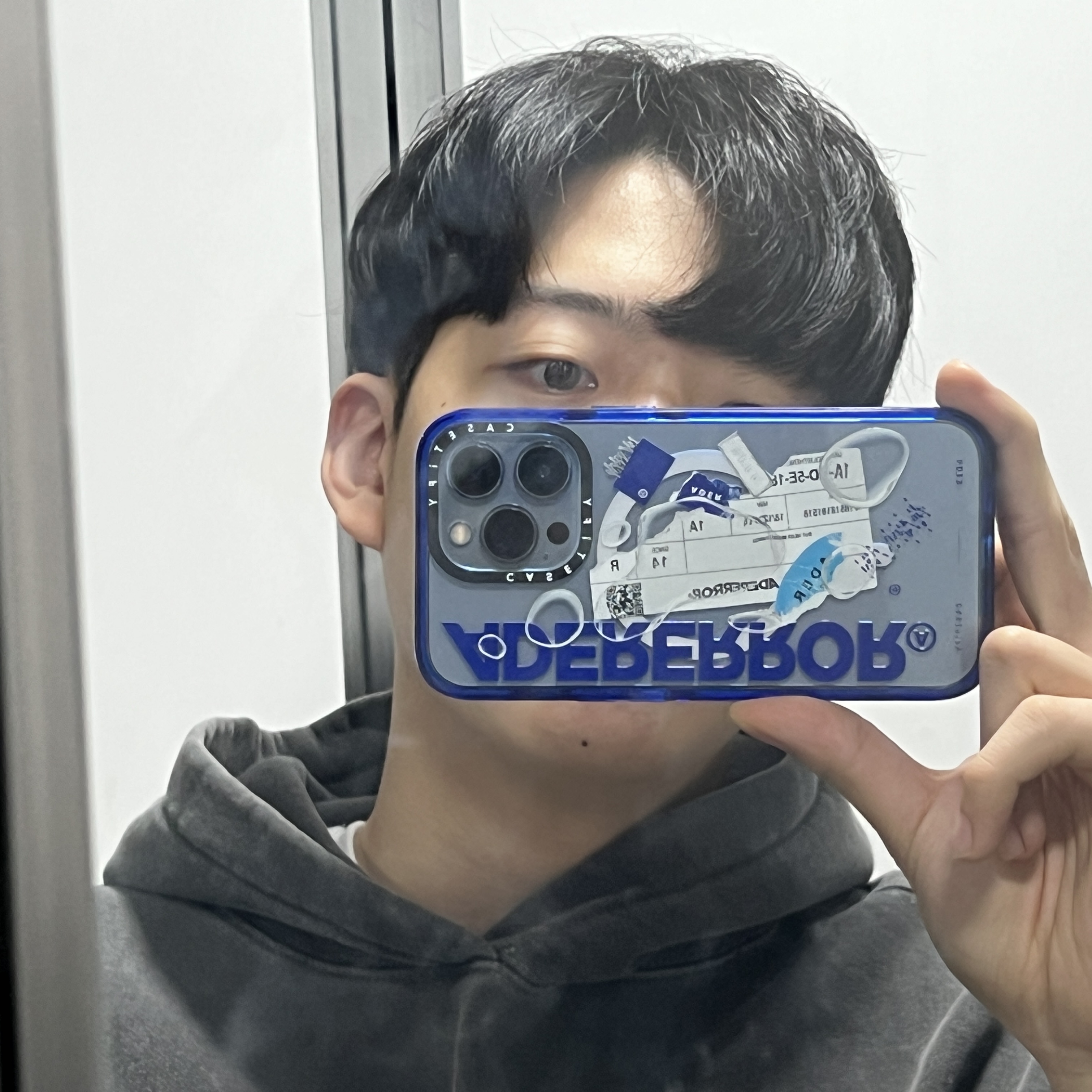 Casetify x Ader Error iPhone Sticker Magsafe Case Clear 착용 스타일