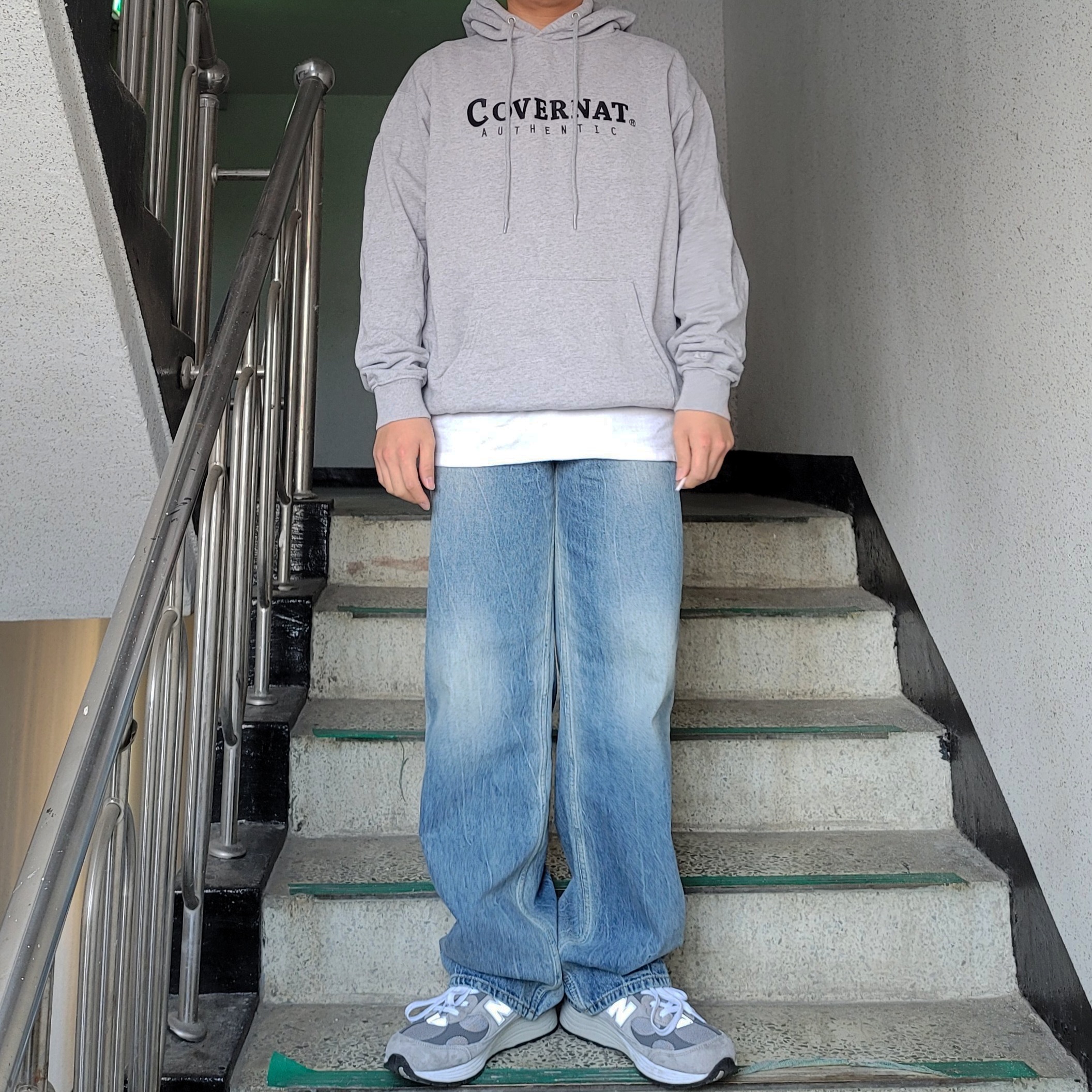 New Balance 992 Made in USA Grey - D Standard 착용 스타일