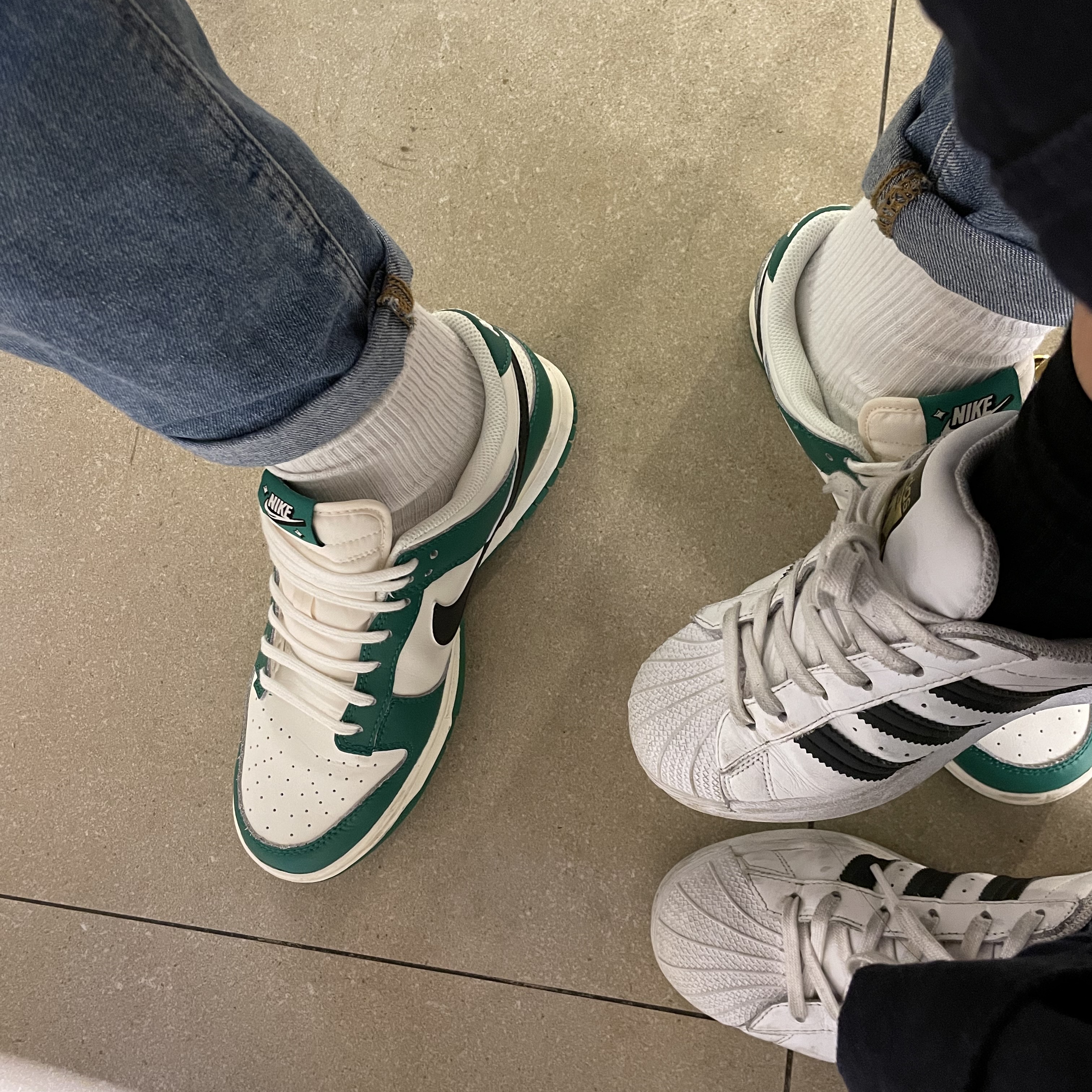 Nike Dunk Low Retro SE Jackpot Malachite 착용 스타일 - 1