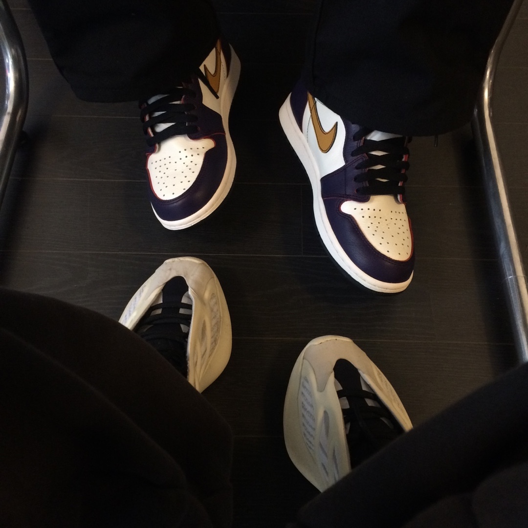 Jordan 1 Retro High OG Defiant SB LA to Chicago 착용 스타일 - 1